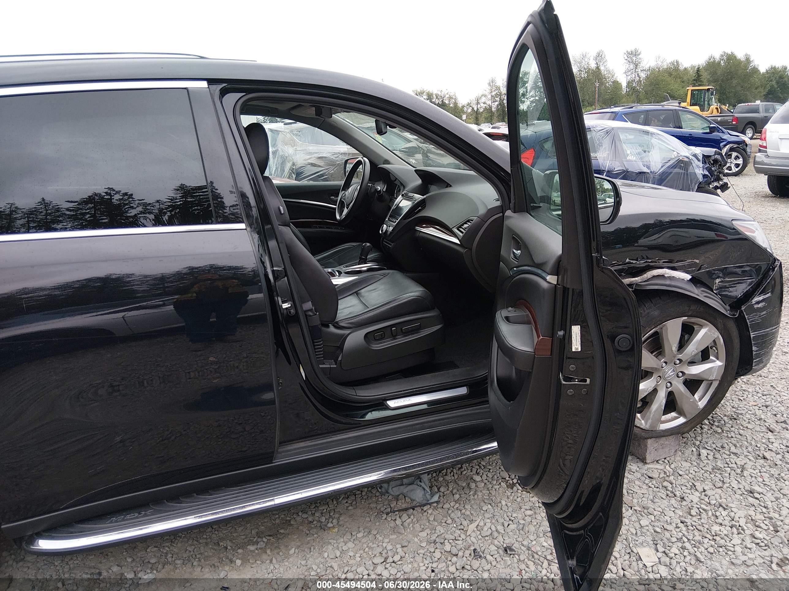 2014 Acura Mdx Advance Pkg W/entertainment Pkg Black vin: 5FRYD4H80EB030311