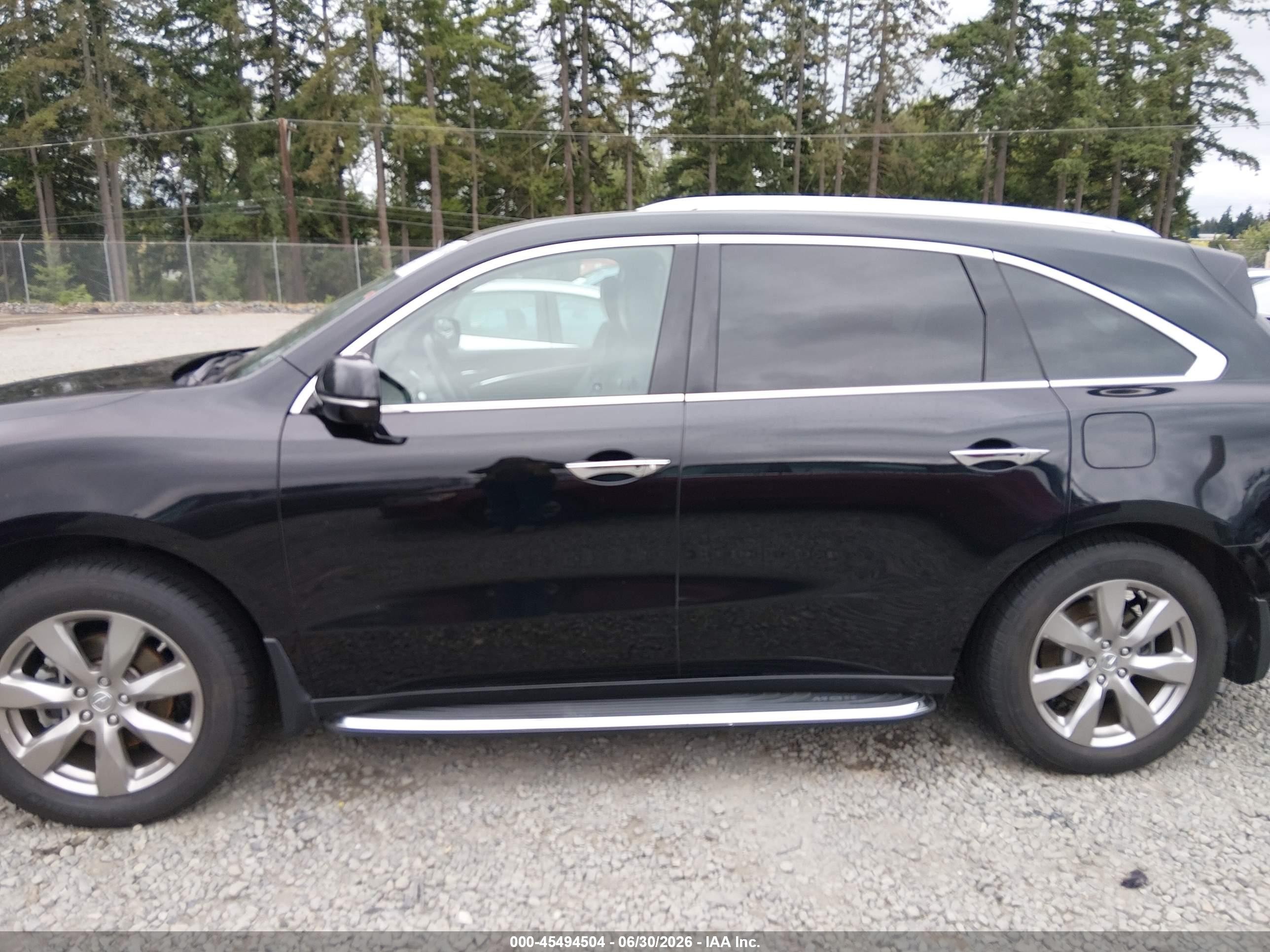 2014 Acura Mdx Advance Pkg W/entertainment Pkg Black vin: 5FRYD4H80EB030311