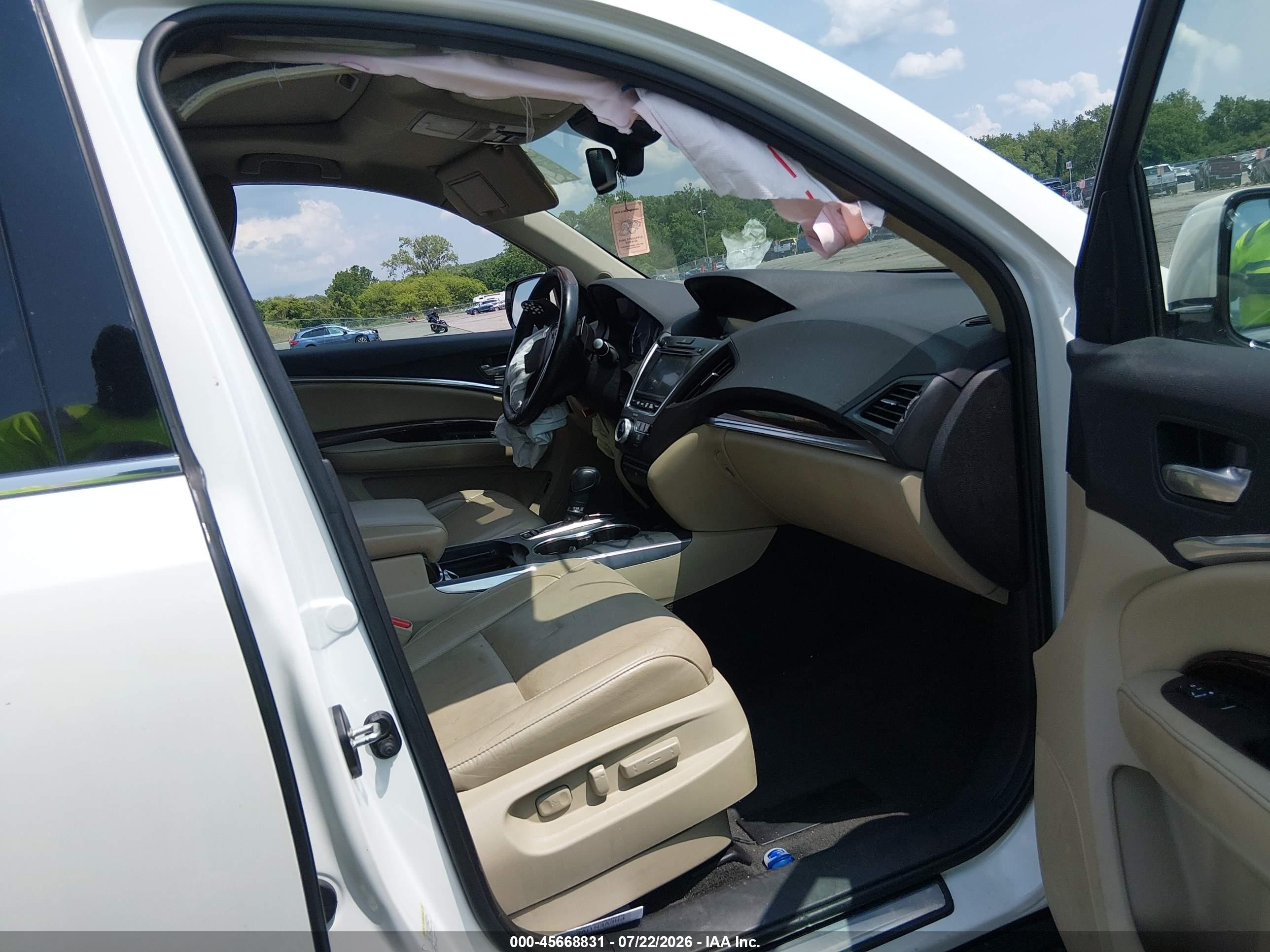 2015 Acura Mdx Advance Pkg W/entertainment Pkg Кремовый vin: 5FRYD4H80FB016376