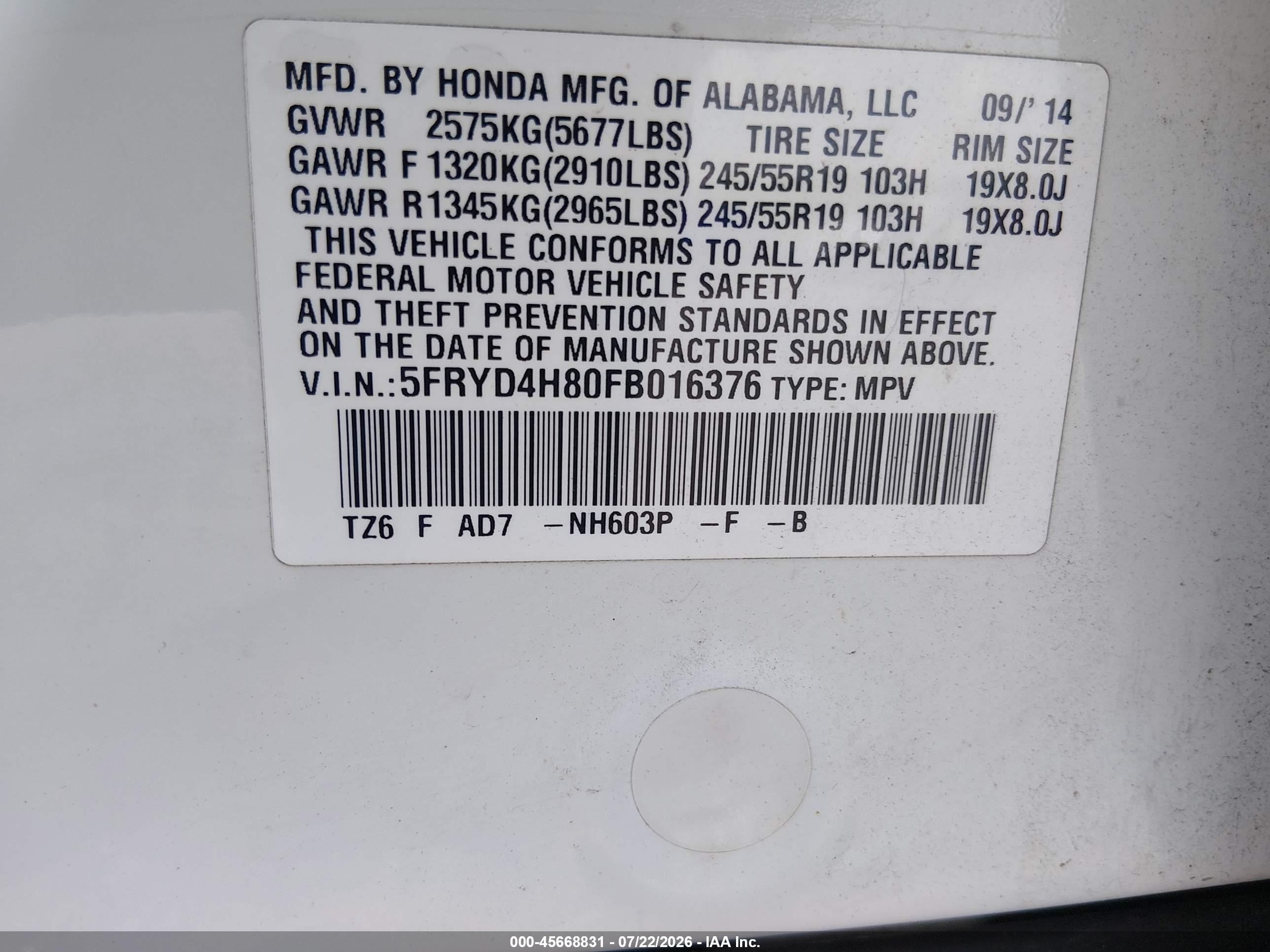 2015 Acura Mdx Advance Pkg W/entertainment Pkg Кремовый vin: 5FRYD4H80FB016376