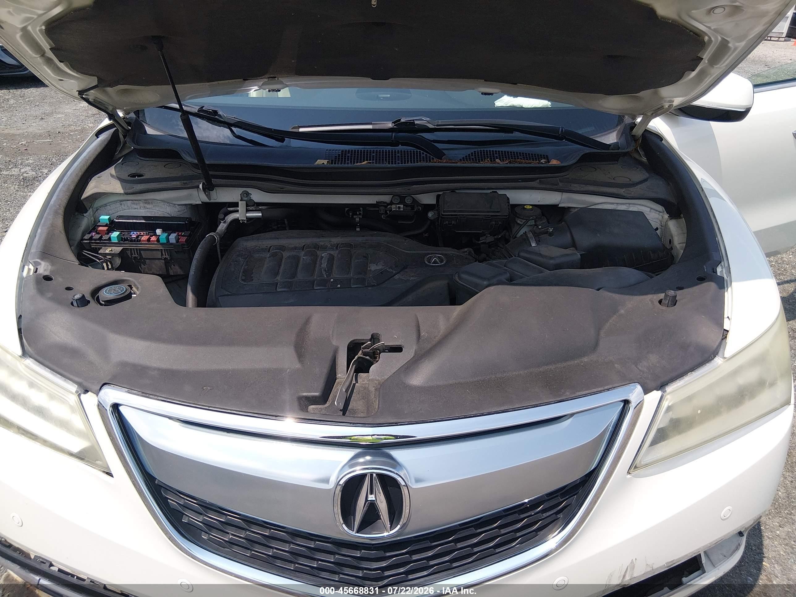2015 Acura Mdx Advance Pkg W/entertainment Pkg Кремовый vin: 5FRYD4H80FB016376