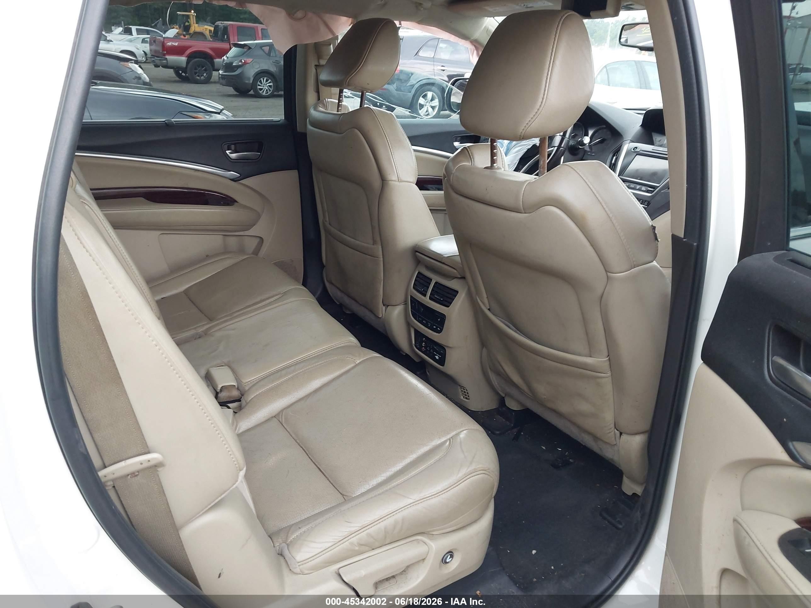 2015 Acura Mdx Advance Pkg W/entertainment Pkg White vin: 5FRYD4H81FB013793