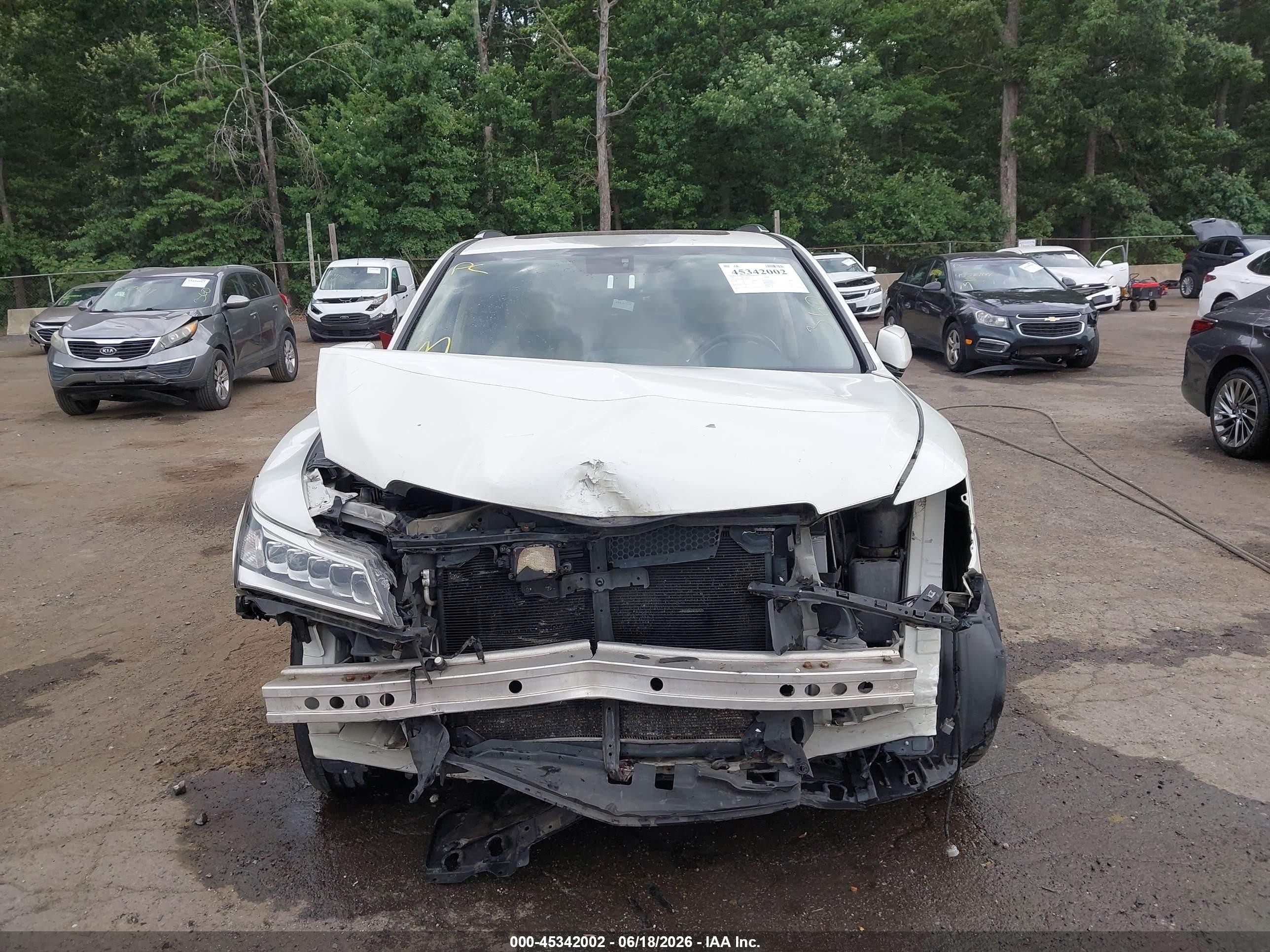 2015 Acura Mdx Advance Pkg W/entertainment Pkg White vin: 5FRYD4H81FB013793