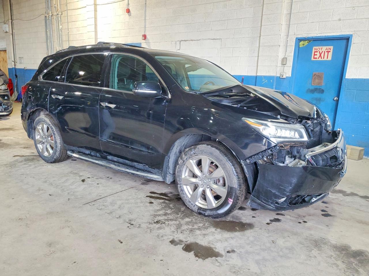 2014 Acura Mdx Advance Black vin: 5FRYD4H82EB017057