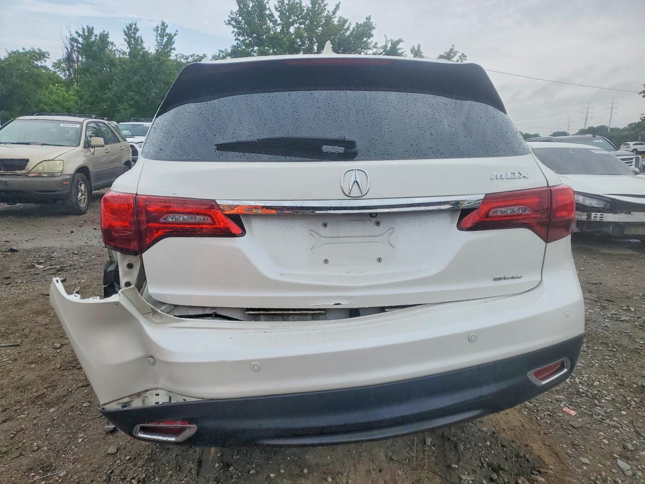 2014 Acura Mdx Advance White vin: 5FRYD4H82EB046915