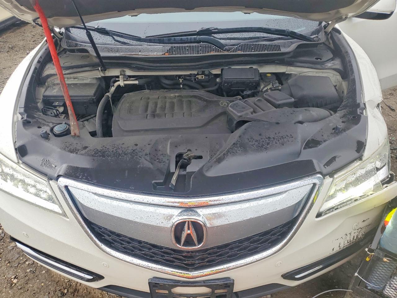 2014 Acura Mdx Advance White vin: 5FRYD4H82EB046915