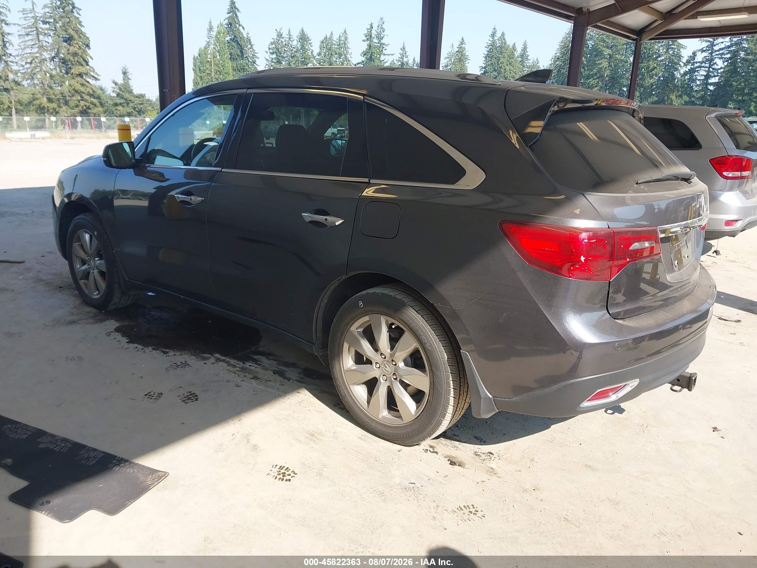 2014 Acura Mdx Advance Pkg W/entertainment Pkg Blue vin: 5FRYD4H82EB502766