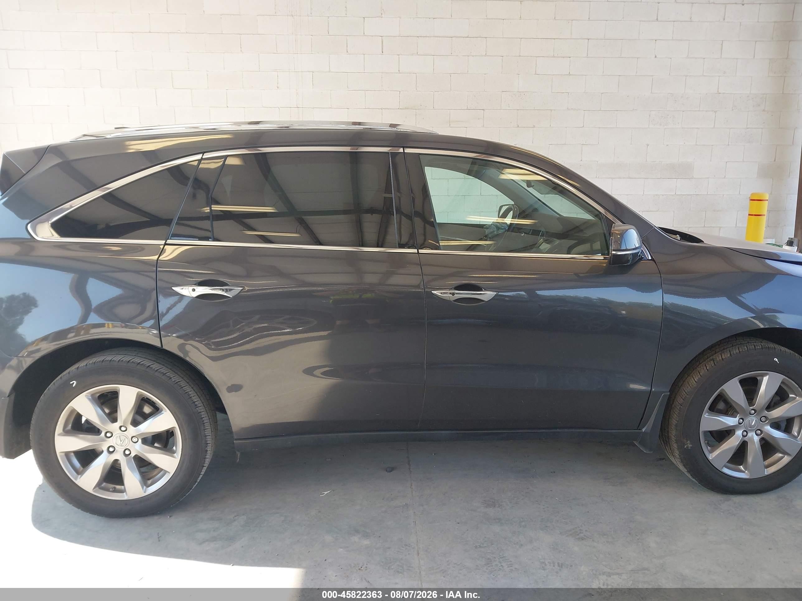 2014 Acura Mdx Advance Pkg W/entertainment Pkg Blue vin: 5FRYD4H82EB502766