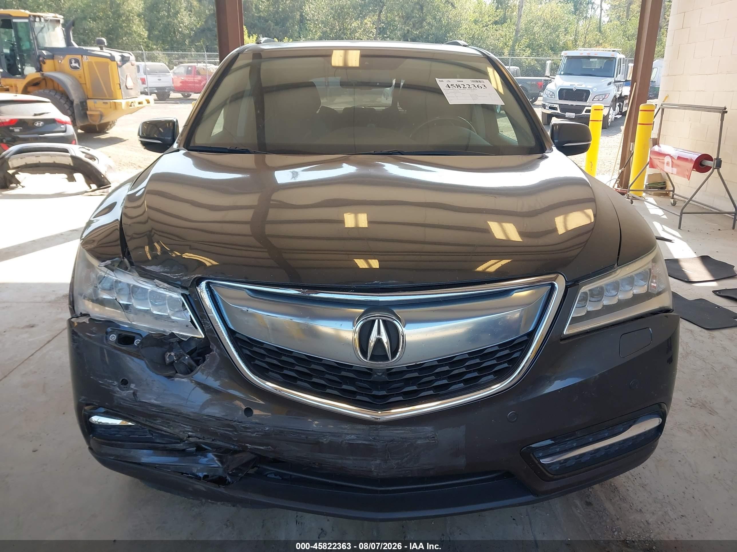2014 Acura Mdx Advance Pkg W/entertainment Pkg Blue vin: 5FRYD4H82EB502766