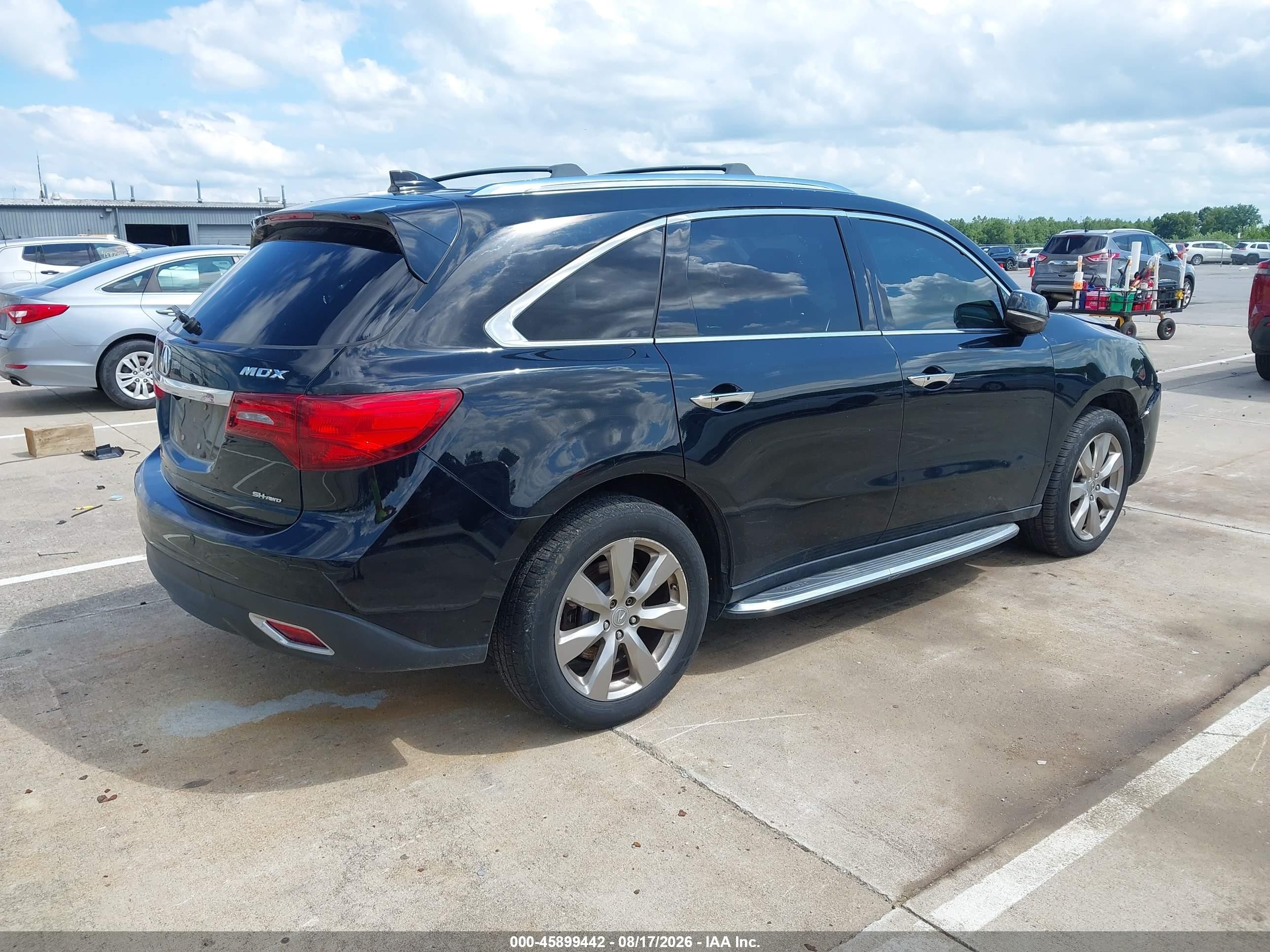 2014 Acura Mdx Advance Pkg W/entertainment Pkg Black vin: 5FRYD4H83EB030299