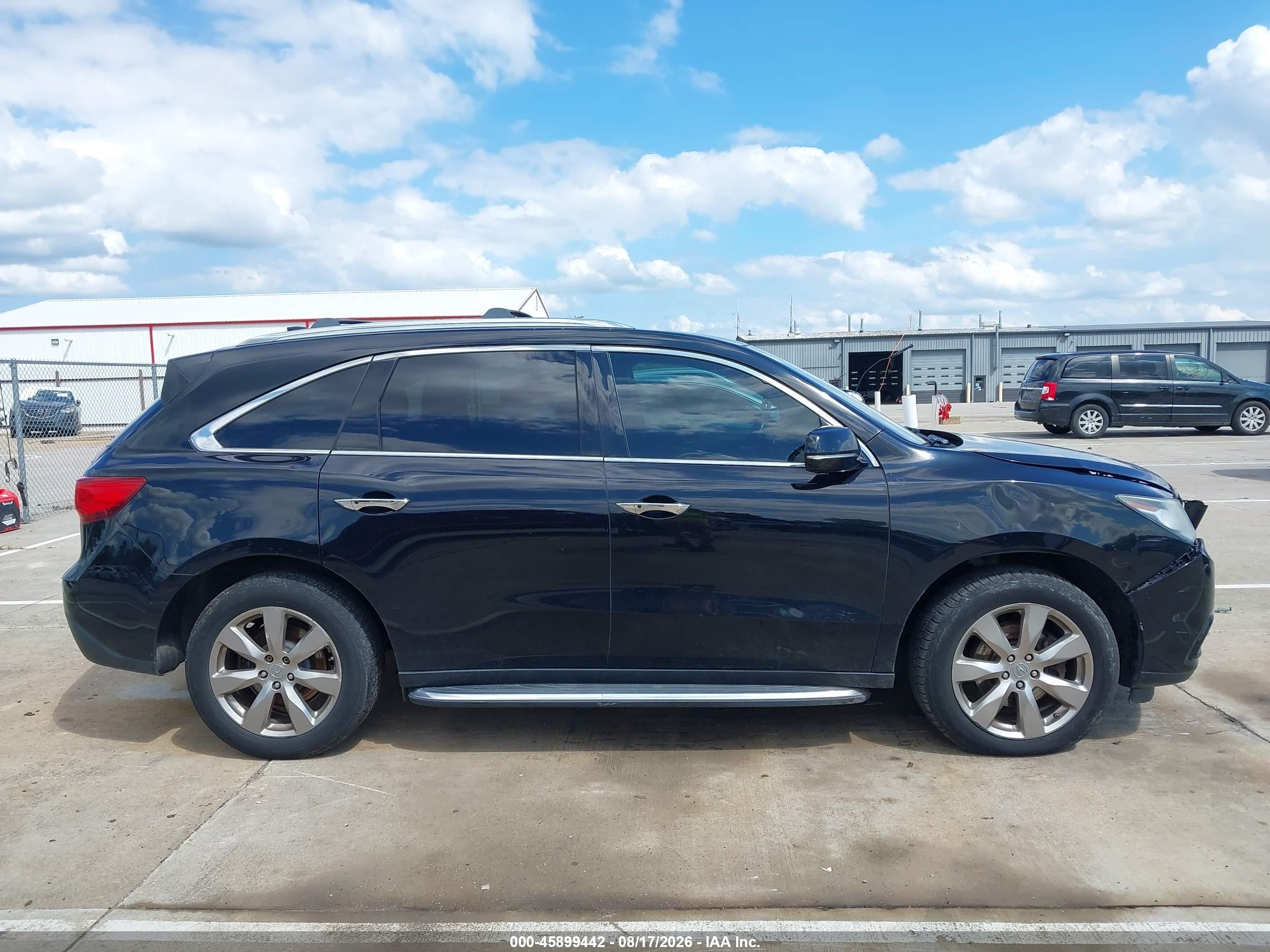 2014 Acura Mdx Advance Pkg W/entertainment Pkg Black vin: 5FRYD4H83EB030299