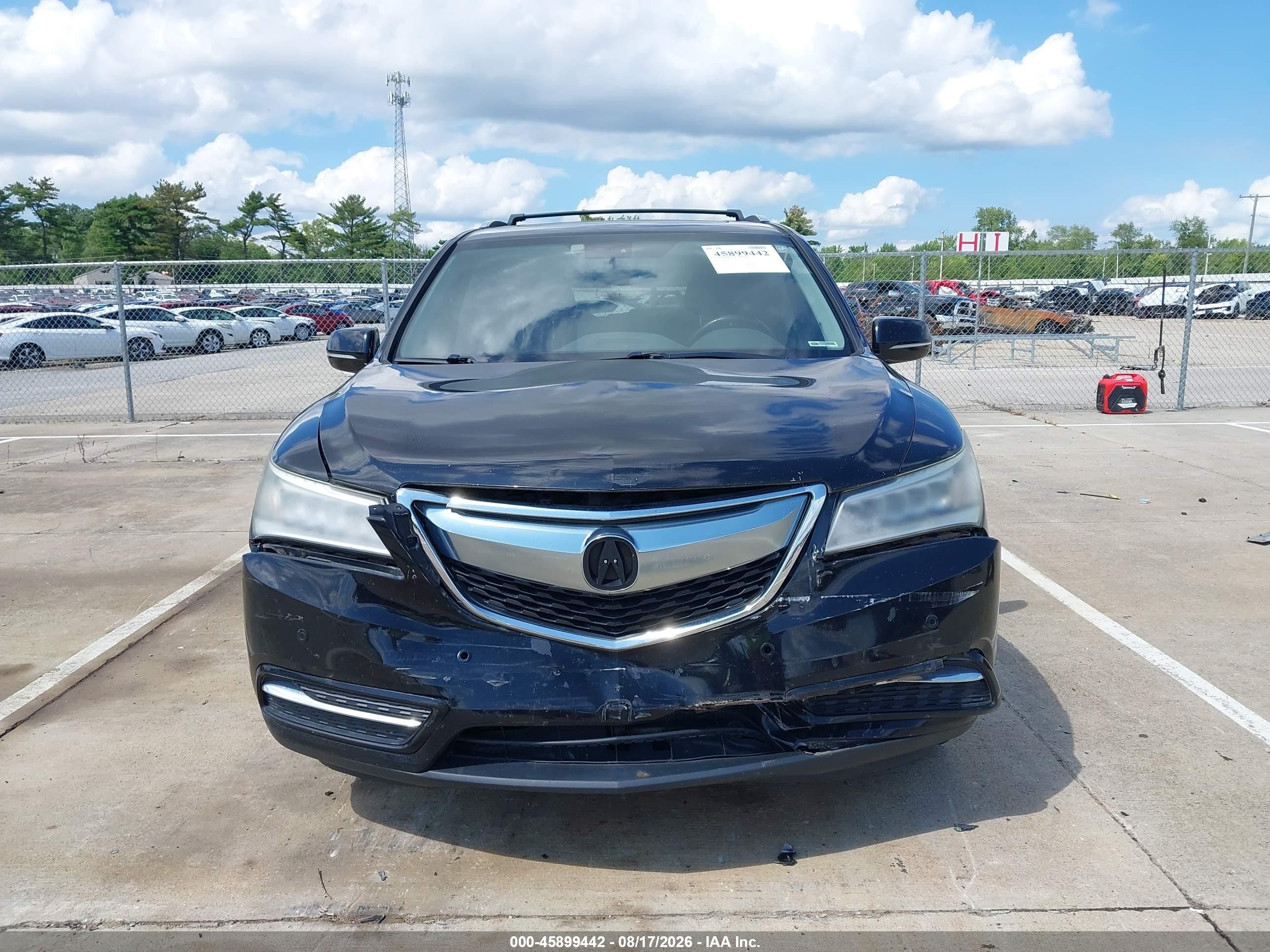 2014 Acura Mdx Advance Pkg W/entertainment Pkg Black vin: 5FRYD4H83EB030299