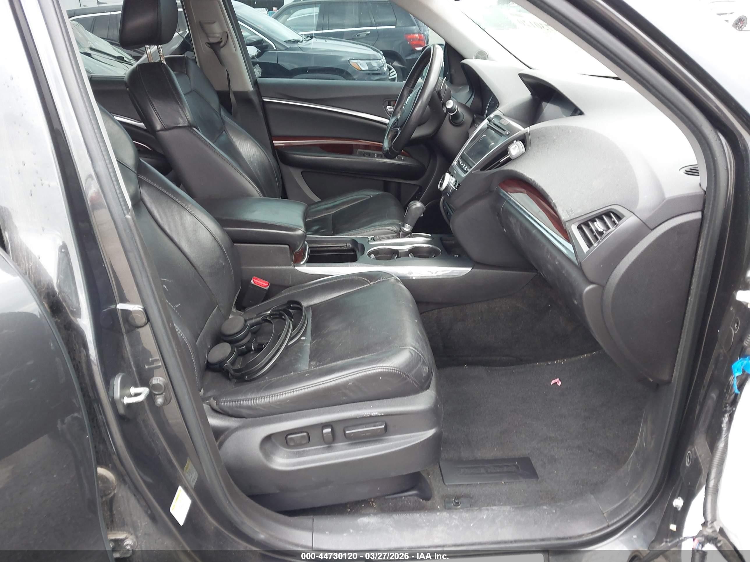 2015 Acura Mdx Advance Pkg W/entertainment Pkg Gray vin: 5FRYD4H83FB012340