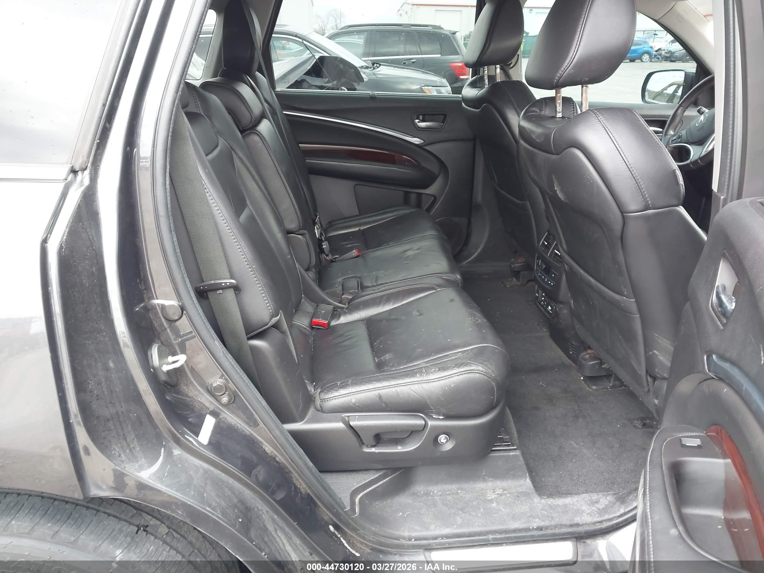 2015 Acura Mdx Advance Pkg W/entertainment Pkg Gray vin: 5FRYD4H83FB012340