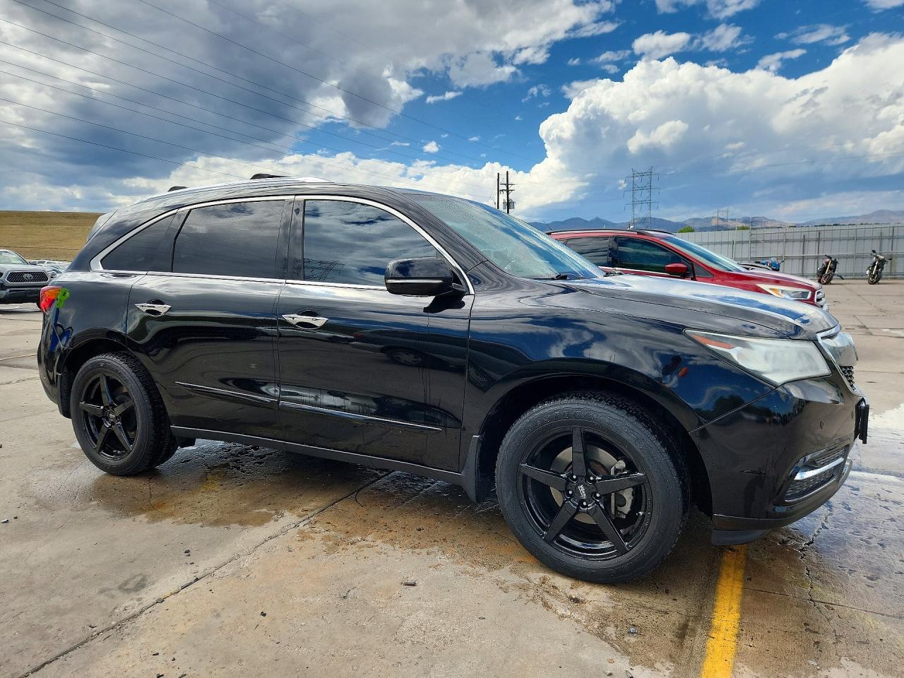 2014 Acura Mdx Advance Черный vin: 5FRYD4H84EB015035