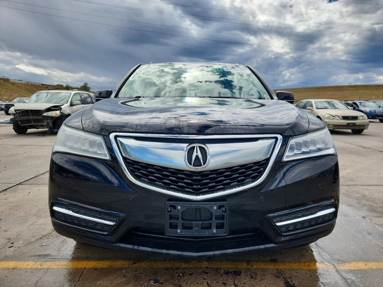 2014 Acura Mdx Advance Черный vin: 5FRYD4H84EB015035
