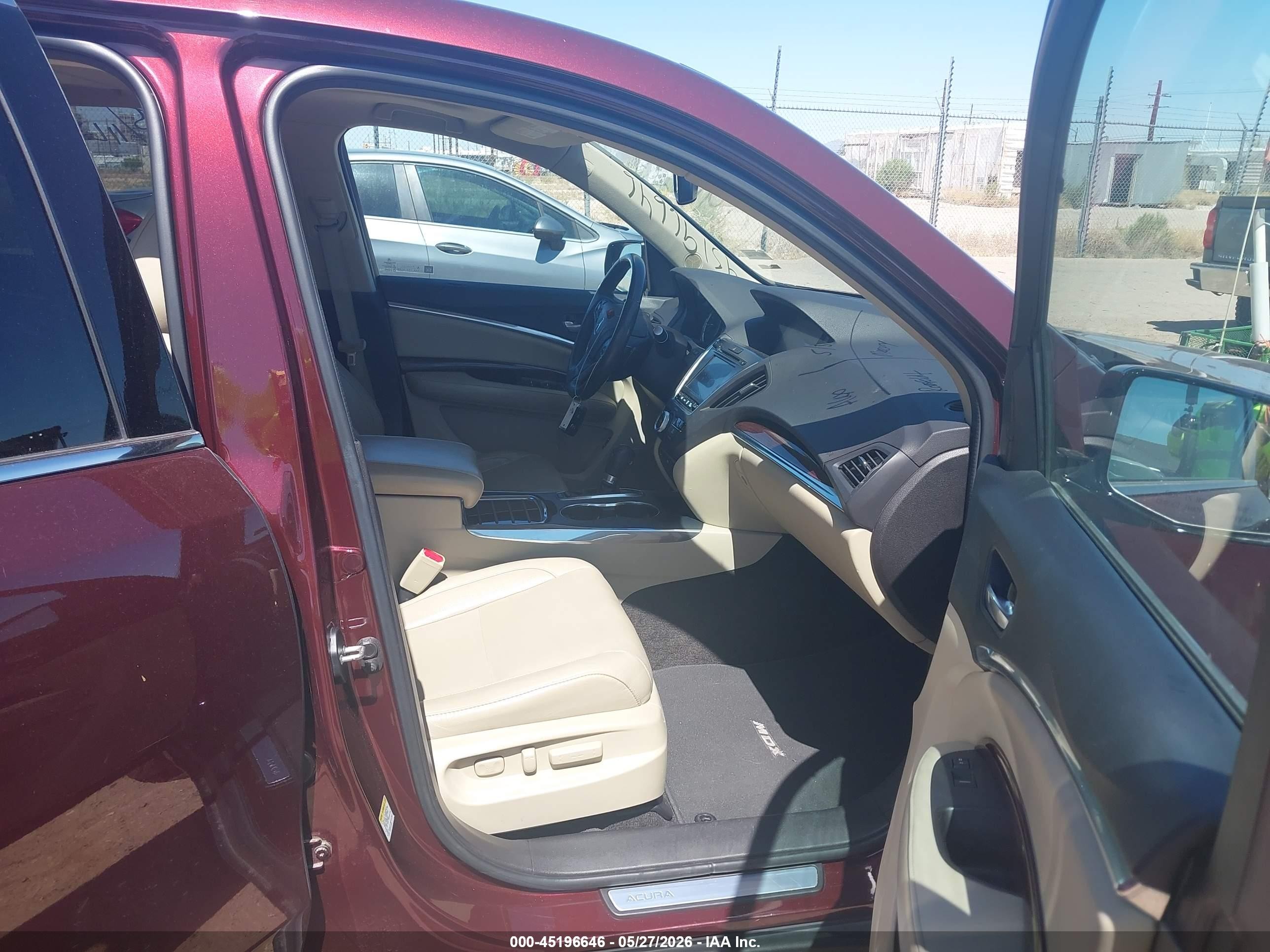 2014 Acura Mdx Advance Pkg W/entertainment Pkg Бордовый vin: 5FRYD4H84EB030991