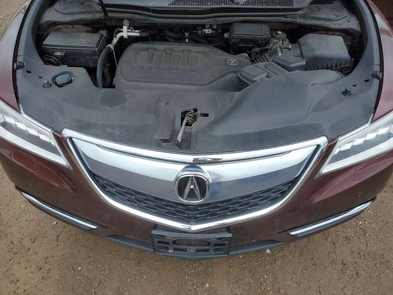 2014 Acura Mdx Advance Burgundy vin: 5FRYD4H84EB507113