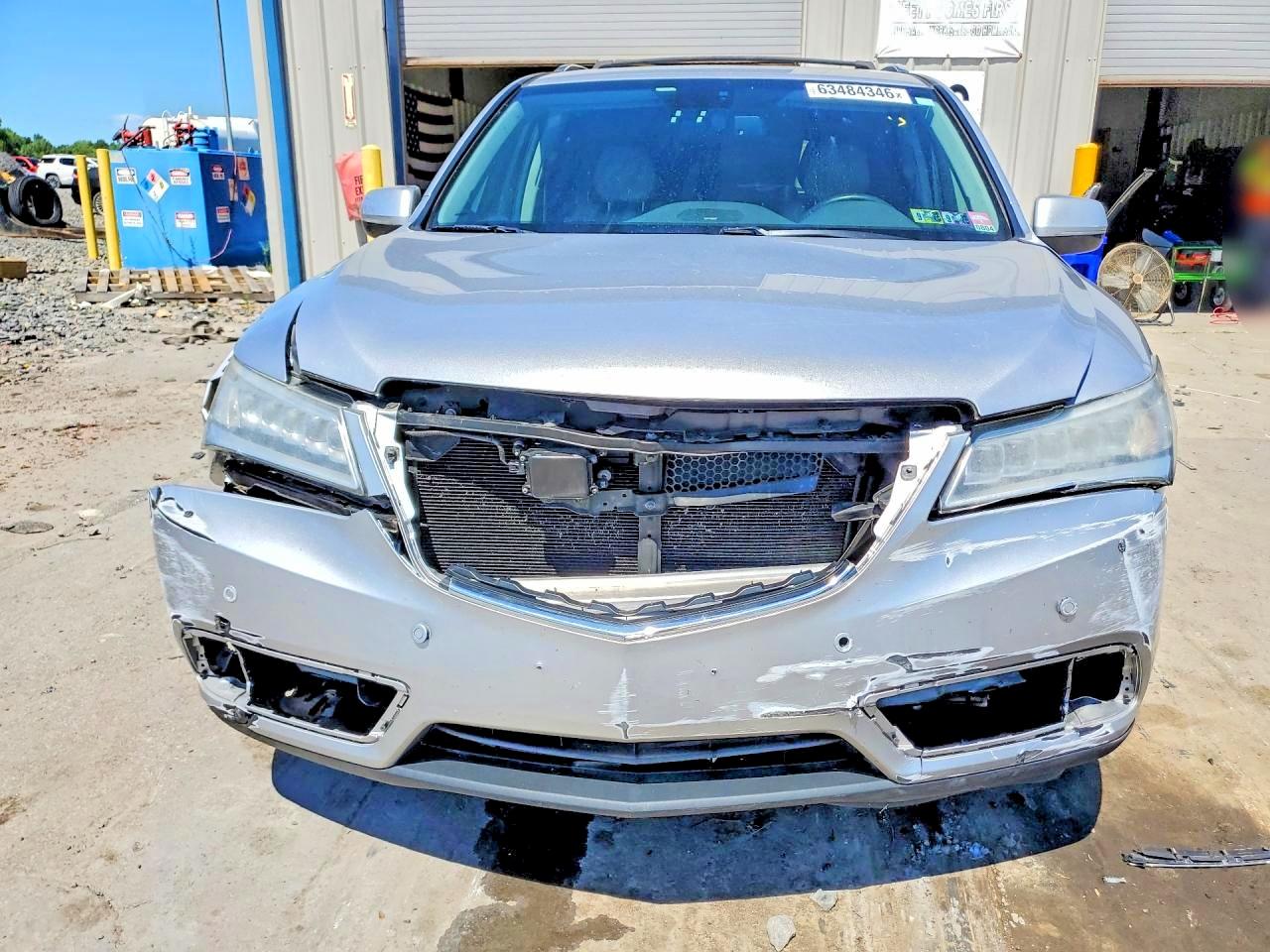 2015 Acura Mdx Advance Серебряный vin: 5FRYD4H84FB007762
