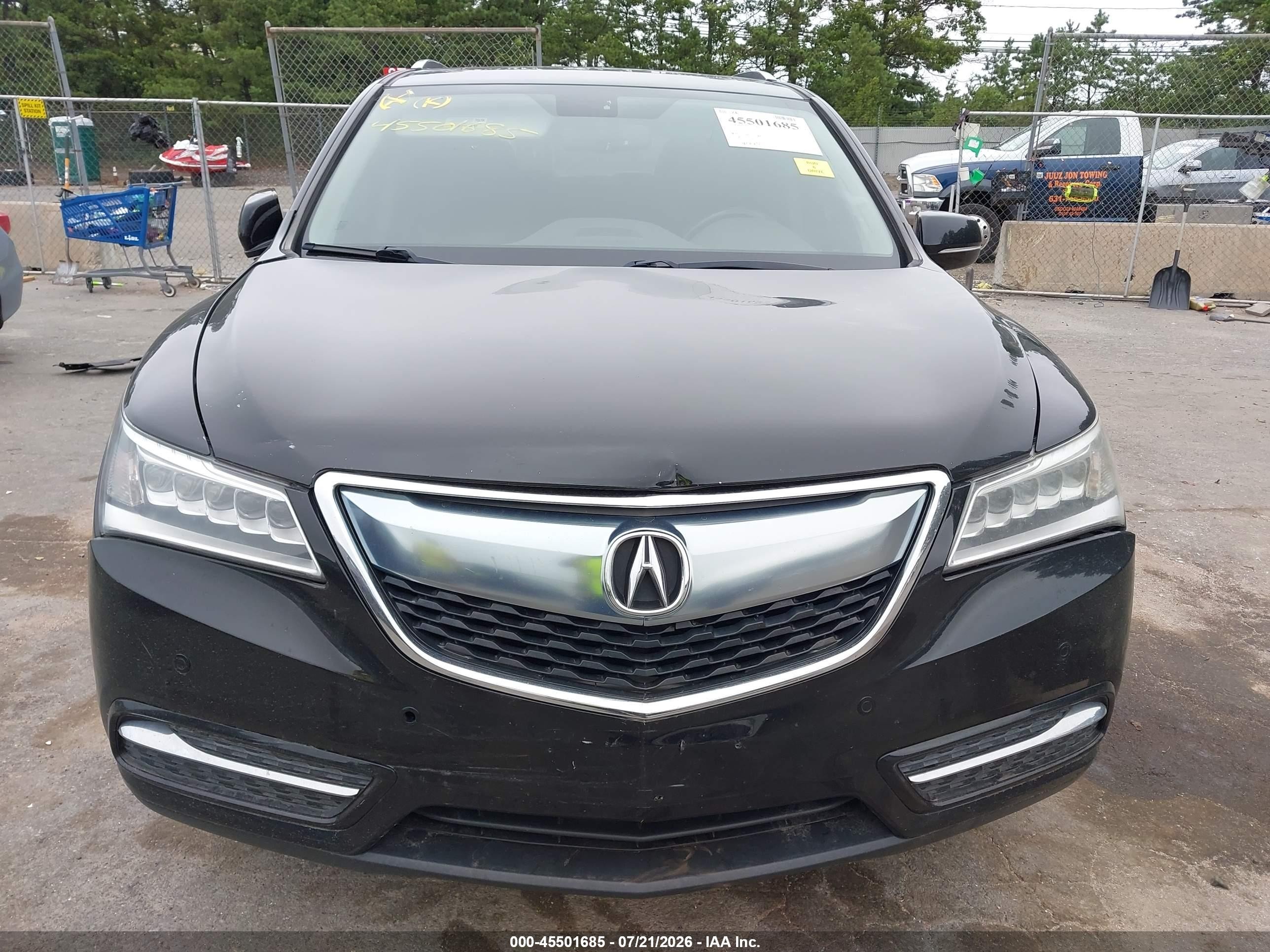 2014 Acura Mdx Advance Pkg W/entertainment Pkg Черный vin: 5FRYD4H85EB036881