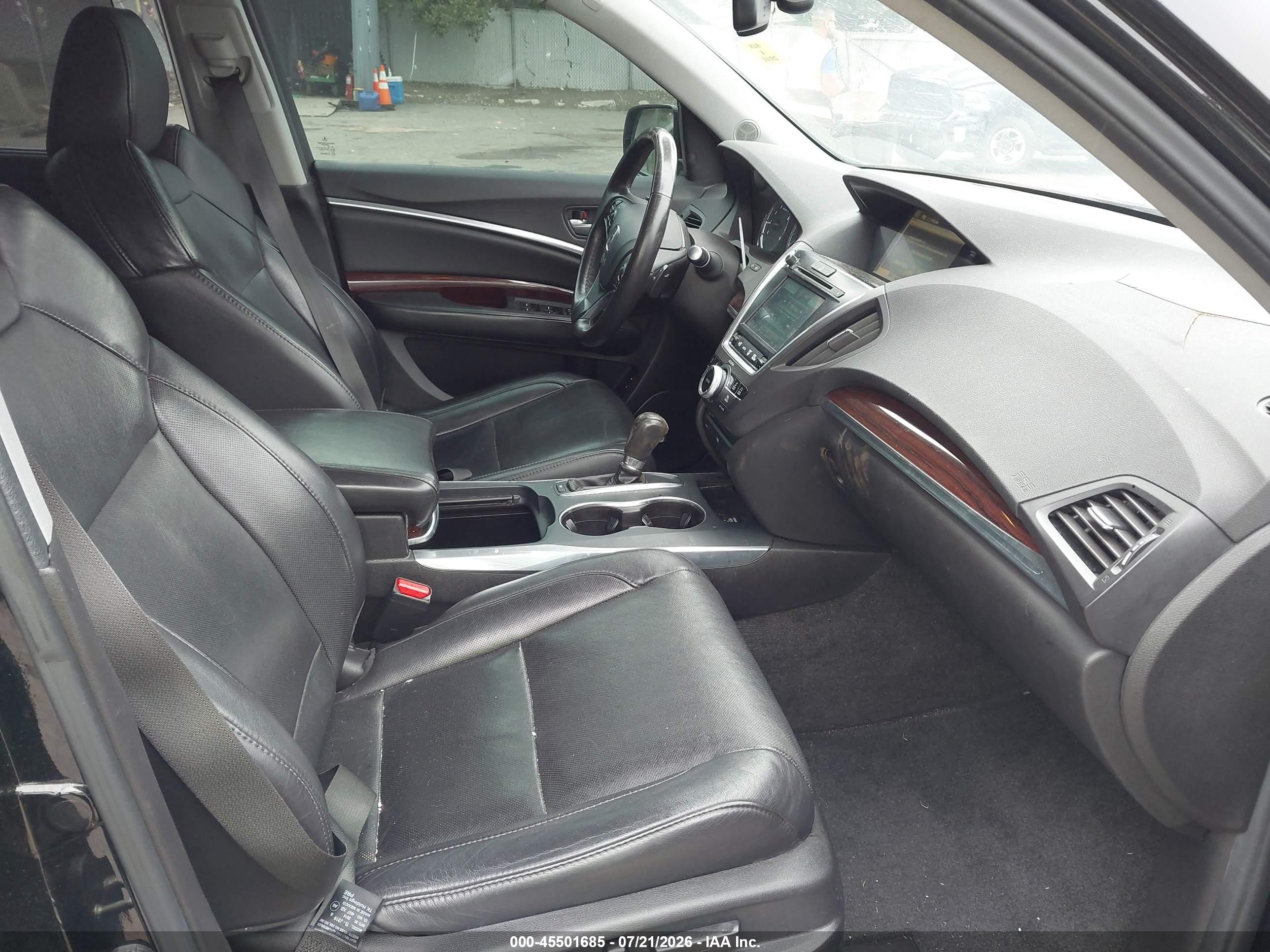 2014 Acura Mdx Advance Pkg W/entertainment Pkg Черный vin: 5FRYD4H85EB036881