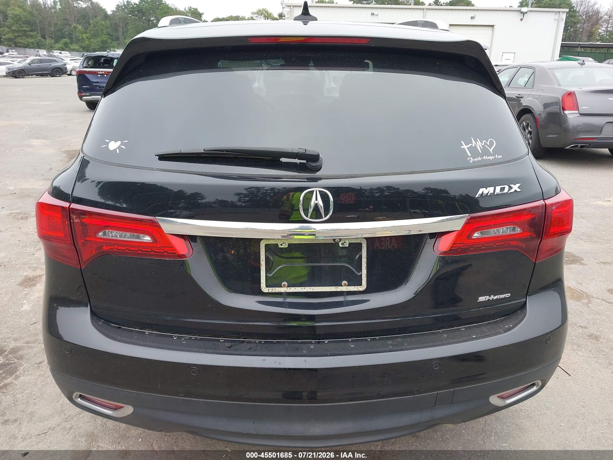 2014 Acura Mdx Advance Pkg W/entertainment Pkg Черный vin: 5FRYD4H85EB036881