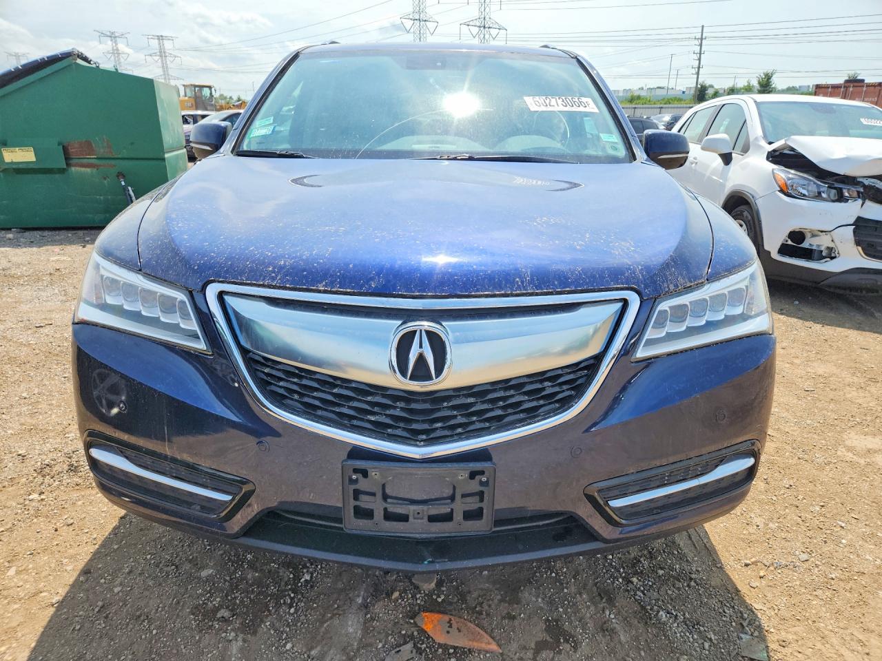 2015 Acura Mdx Advance Blue vin: 5FRYD4H85FB004434