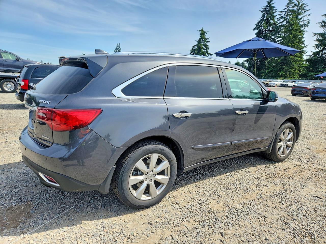 2015 Acura Mdx Advance Gray vin: 5FRYD4H85FB009066