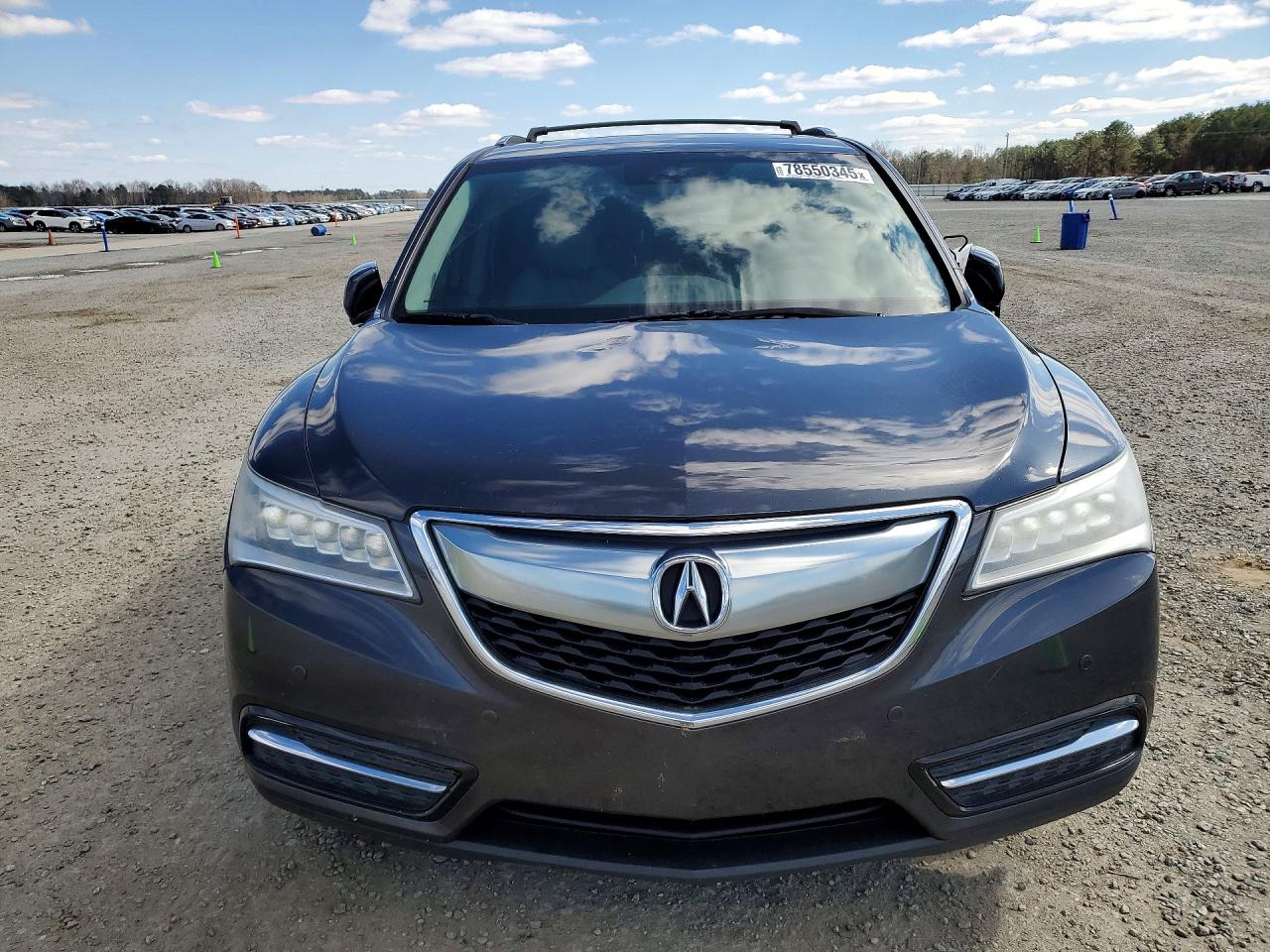 2014 Acura Mdx Advance Gray vin: 5FRYD4H86EB038378