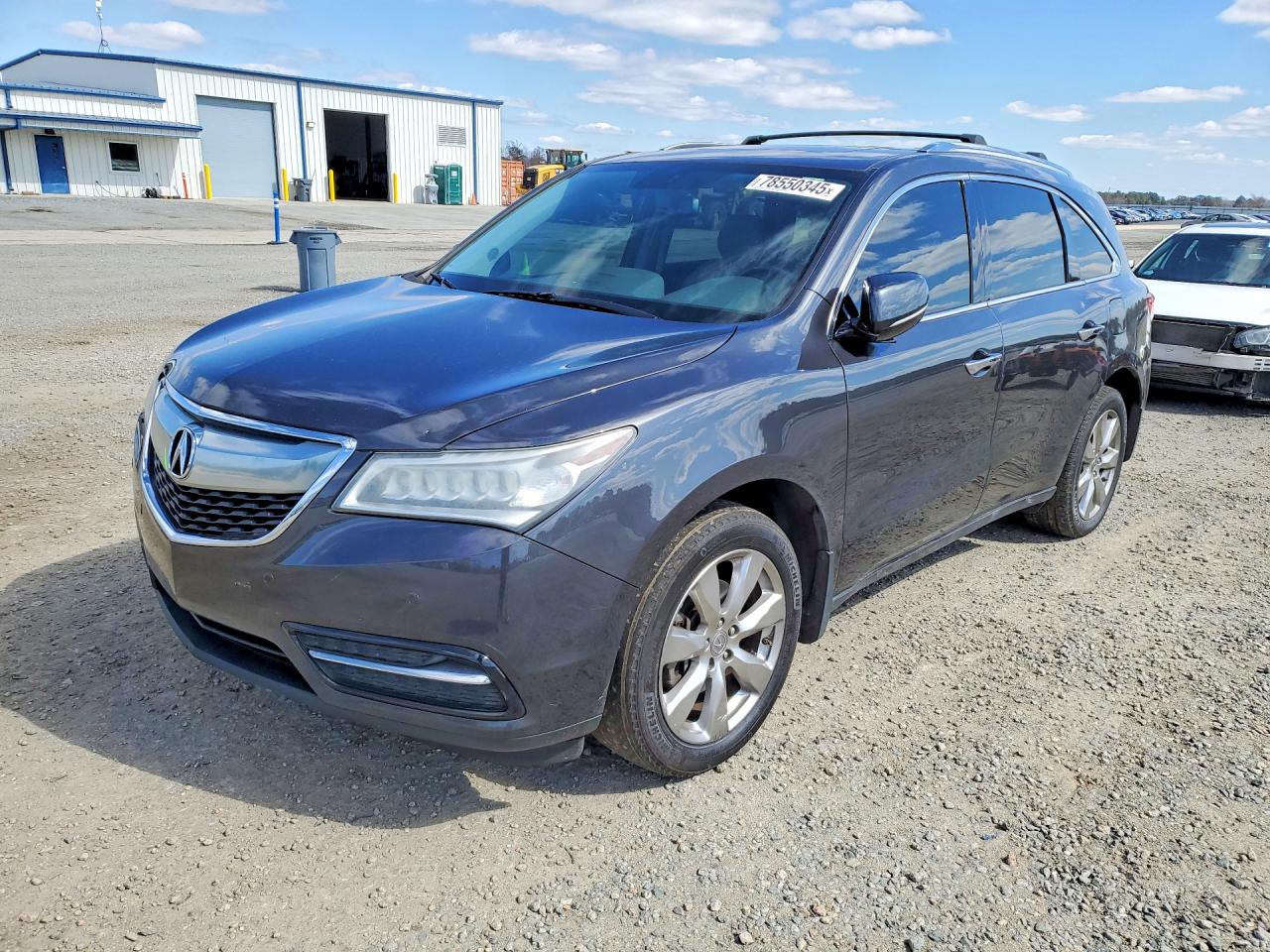 2014 Acura Mdx Advance Gray vin: 5FRYD4H86EB038378