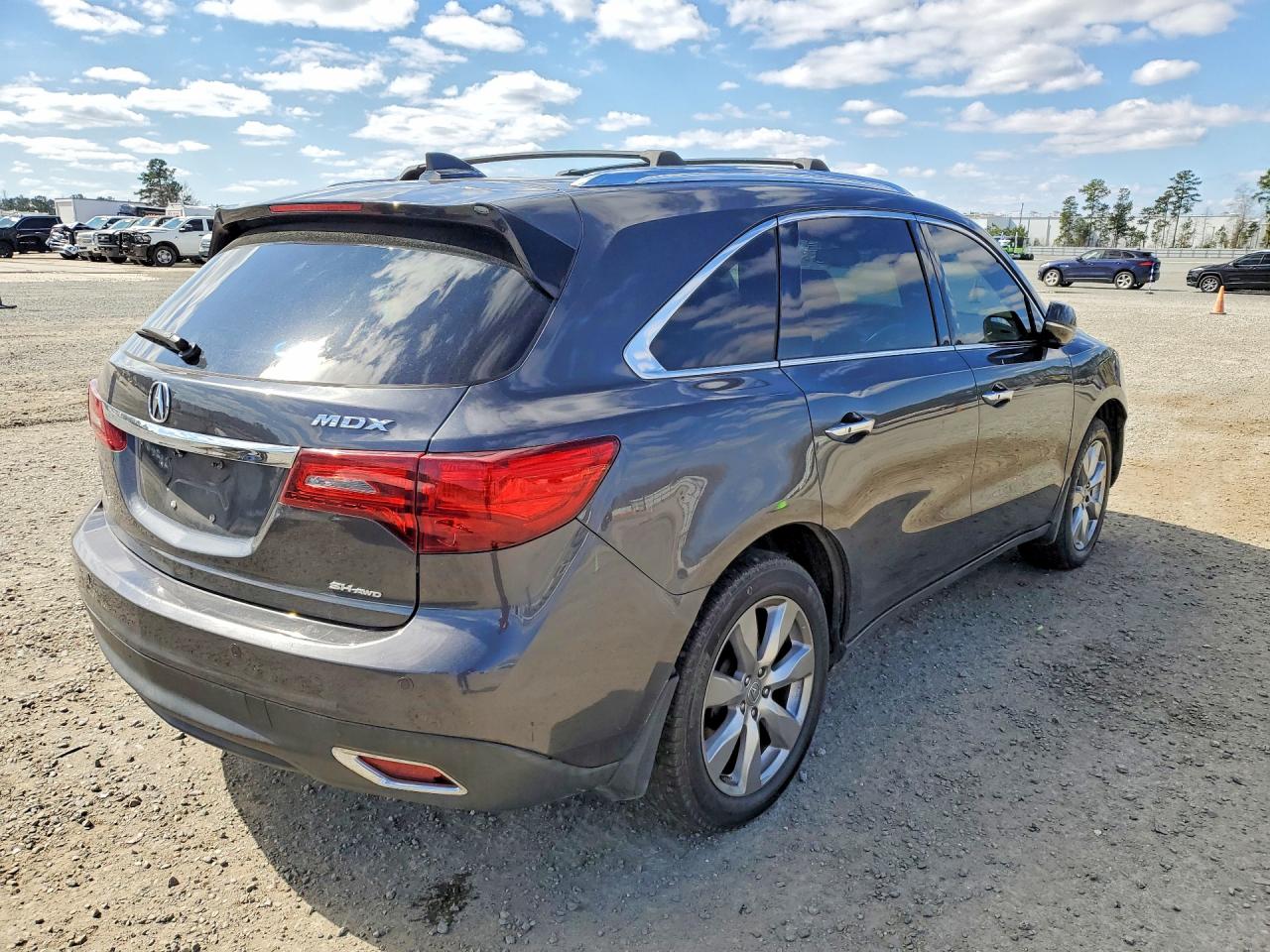 2014 Acura Mdx Advance Gray vin: 5FRYD4H86EB038378