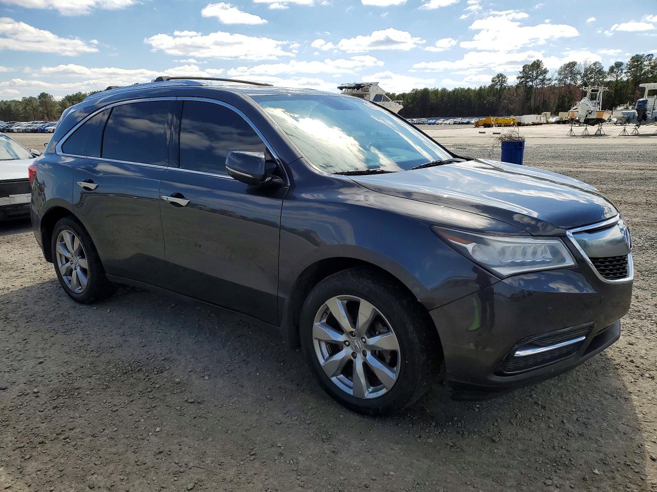 2014 Acura Mdx Advance Gray vin: 5FRYD4H86EB038378