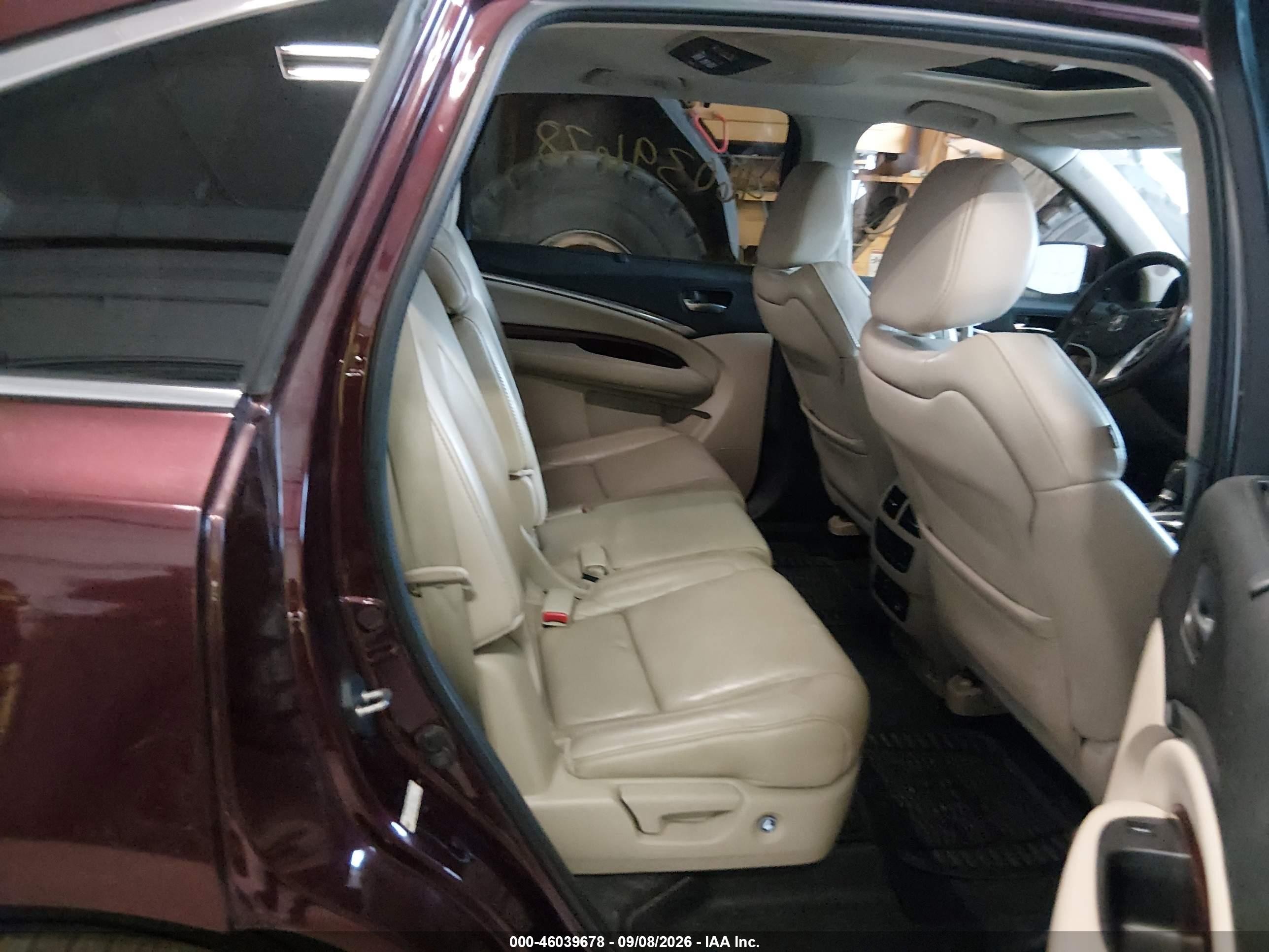 2015 Acura Mdx Advance Pkg W/entertainment Pkg Burgundy vin: 5FRYD4H86FB004832