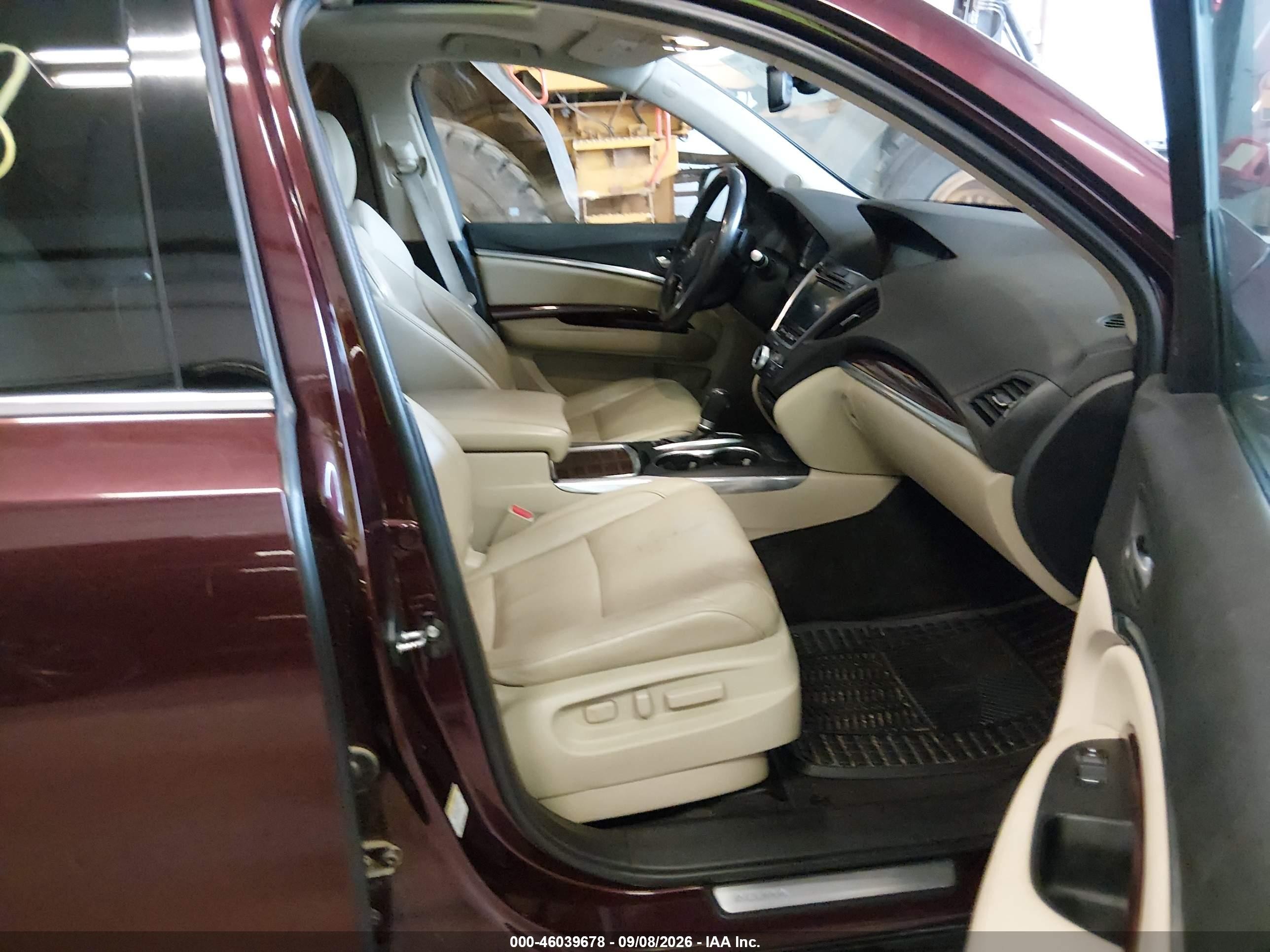 2015 Acura Mdx Advance Pkg W/entertainment Pkg Burgundy vin: 5FRYD4H86FB004832