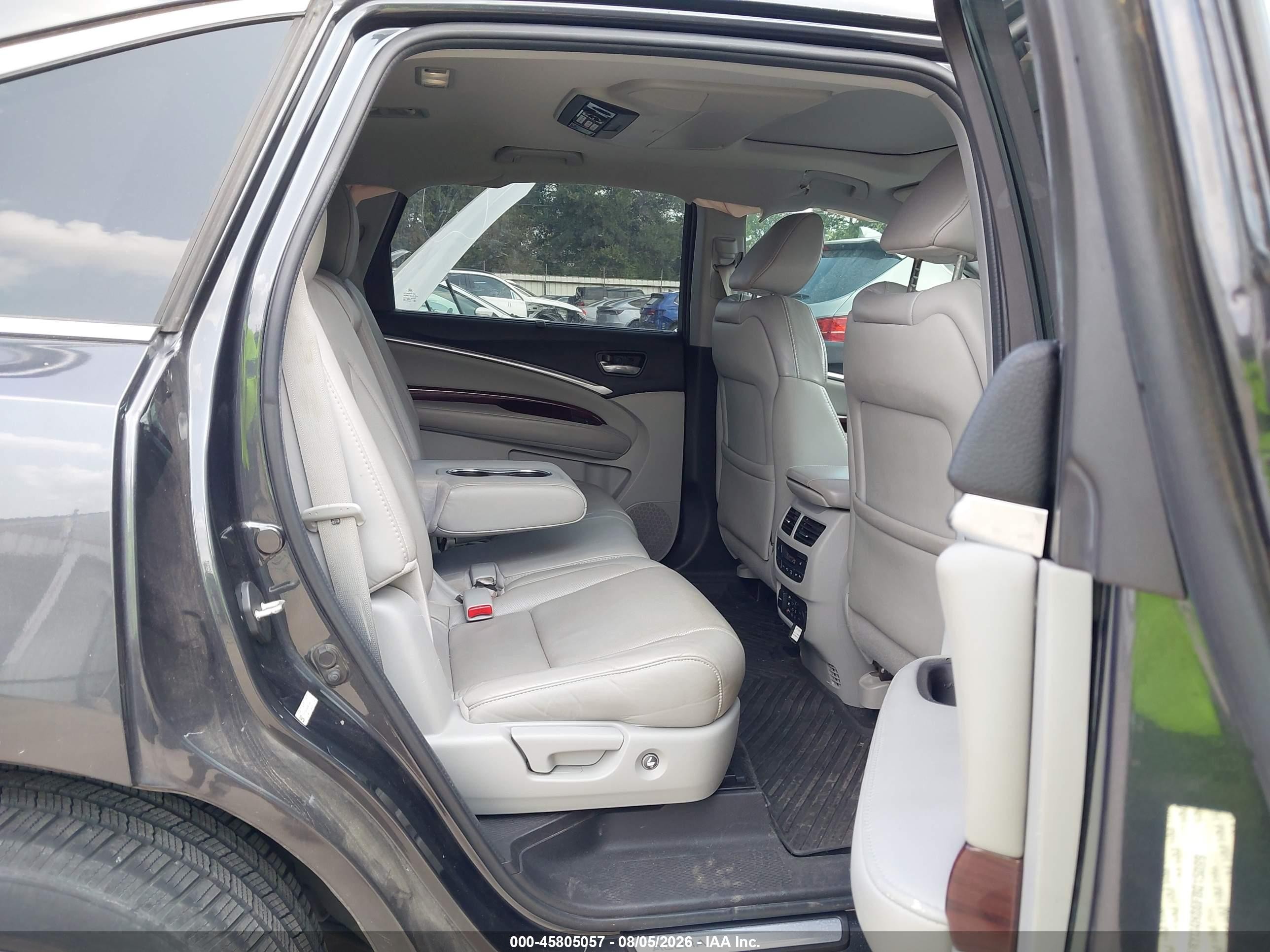 2015 Acura Mdx Advance Pkg W/entertainment Pkg Gray vin: 5FRYD4H86FB015099