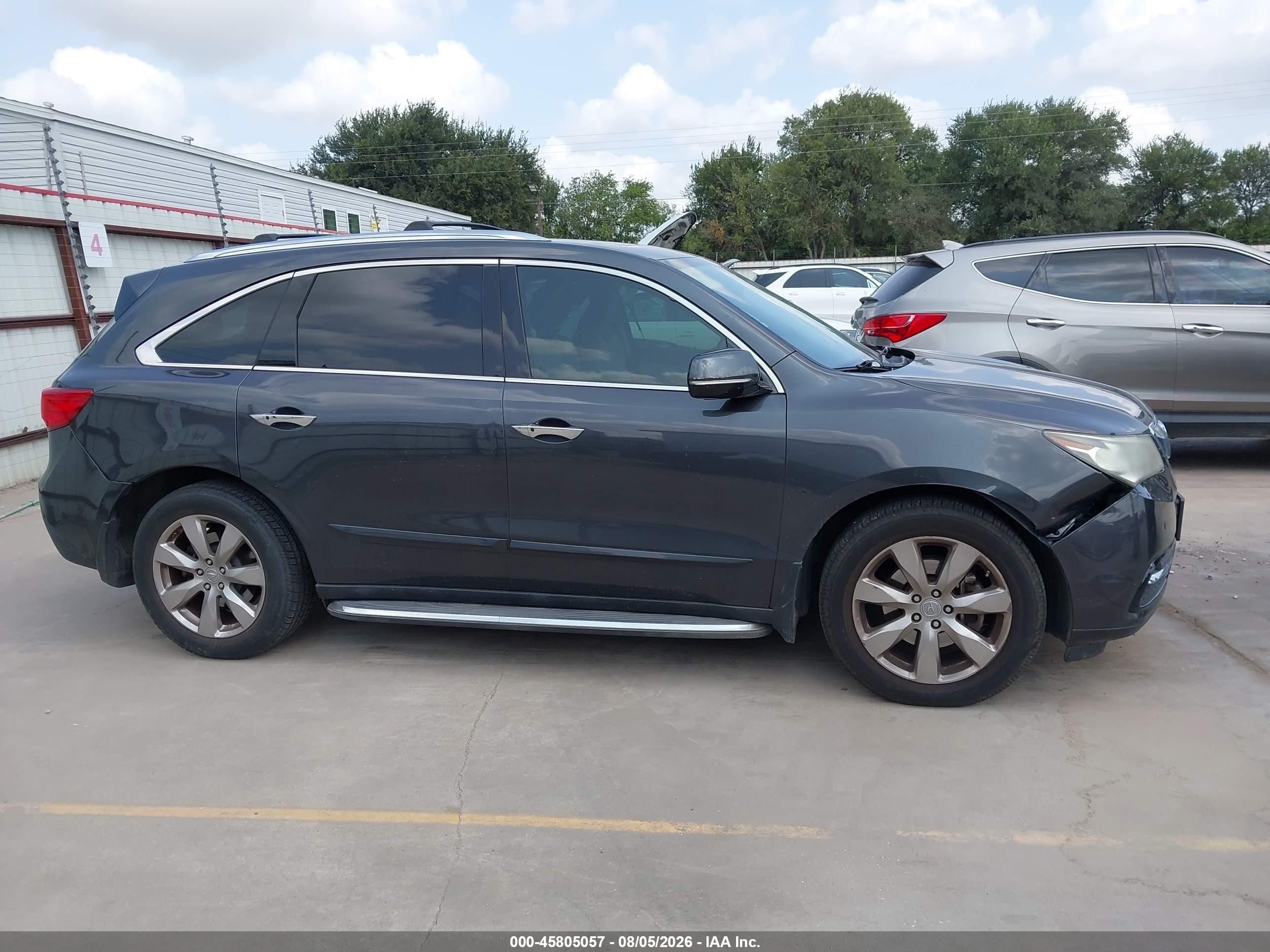 2015 Acura Mdx Advance Pkg W/entertainment Pkg Gray vin: 5FRYD4H86FB015099