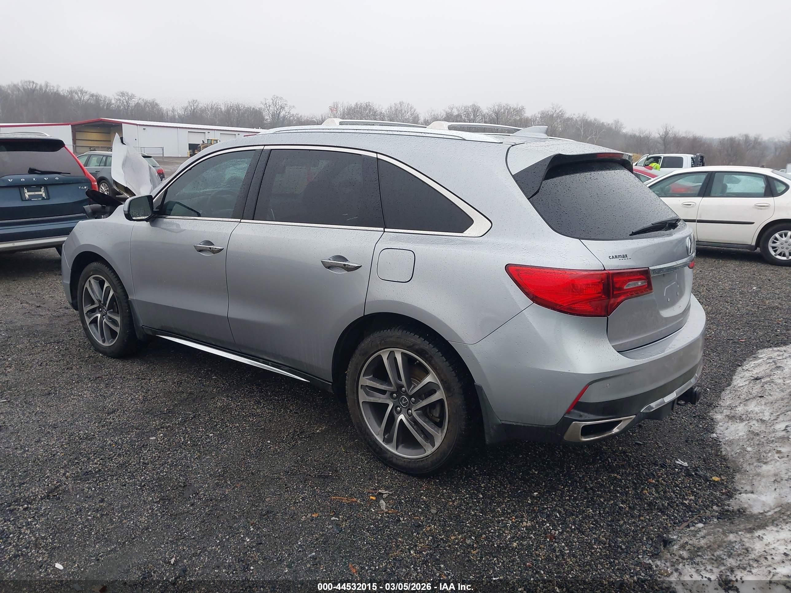 2017 Acura Mdx Advance Package Серый vin: 5FRYD4H86HB032326