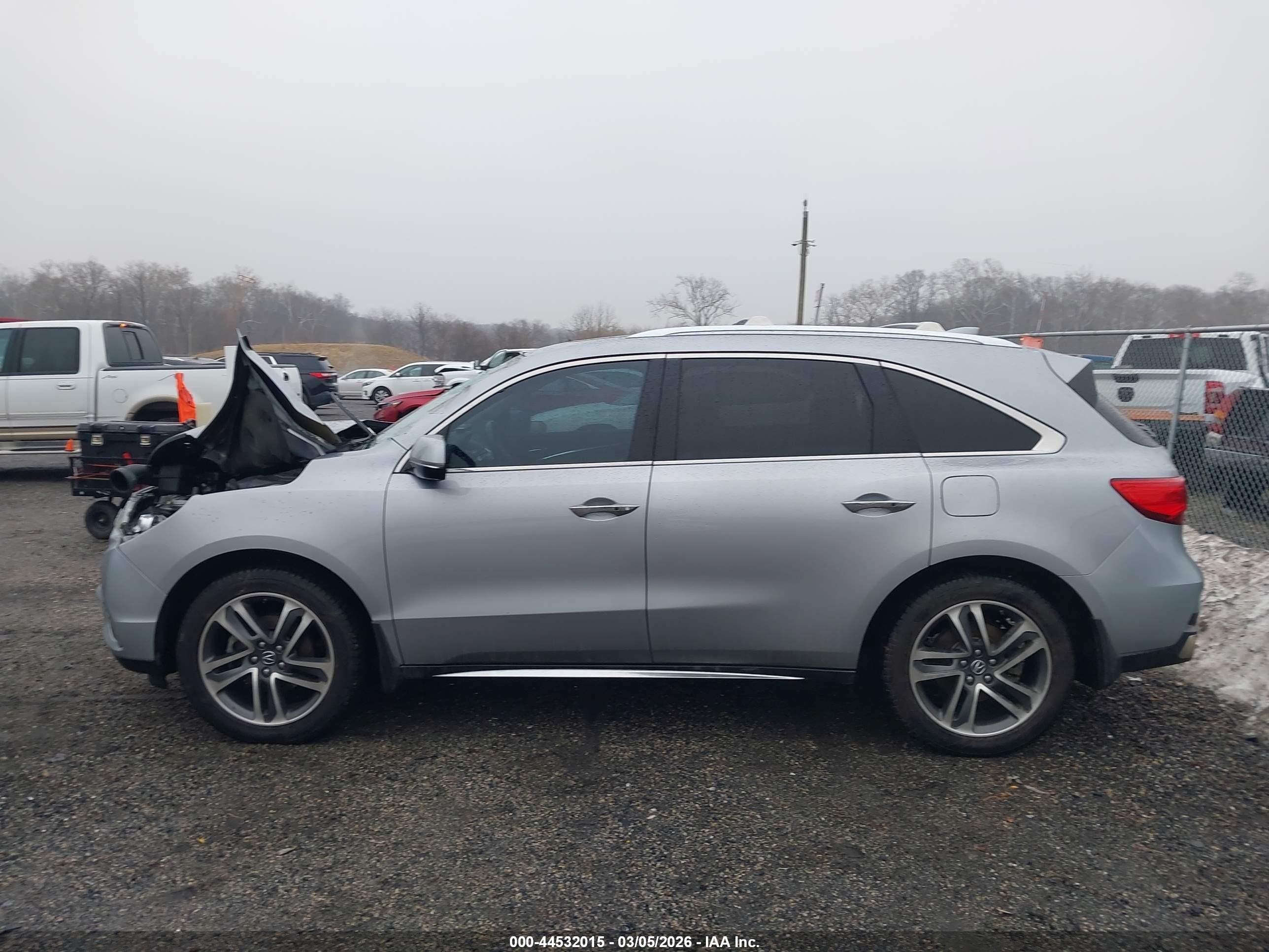 2017 Acura Mdx Advance Package Серый vin: 5FRYD4H86HB032326