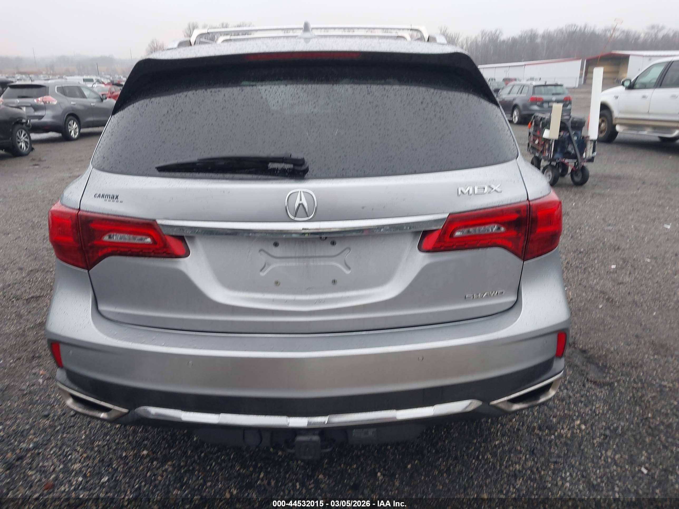 2017 Acura Mdx Advance Package Серый vin: 5FRYD4H86HB032326