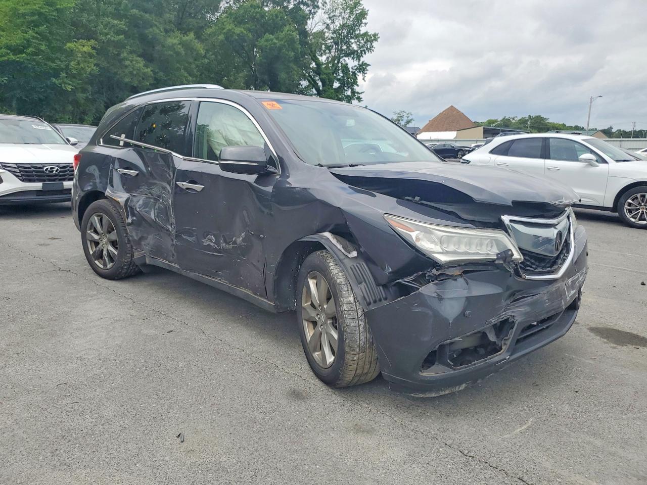 2014 Acura Mdx Advance Gray vin: 5FRYD4H87EB019855