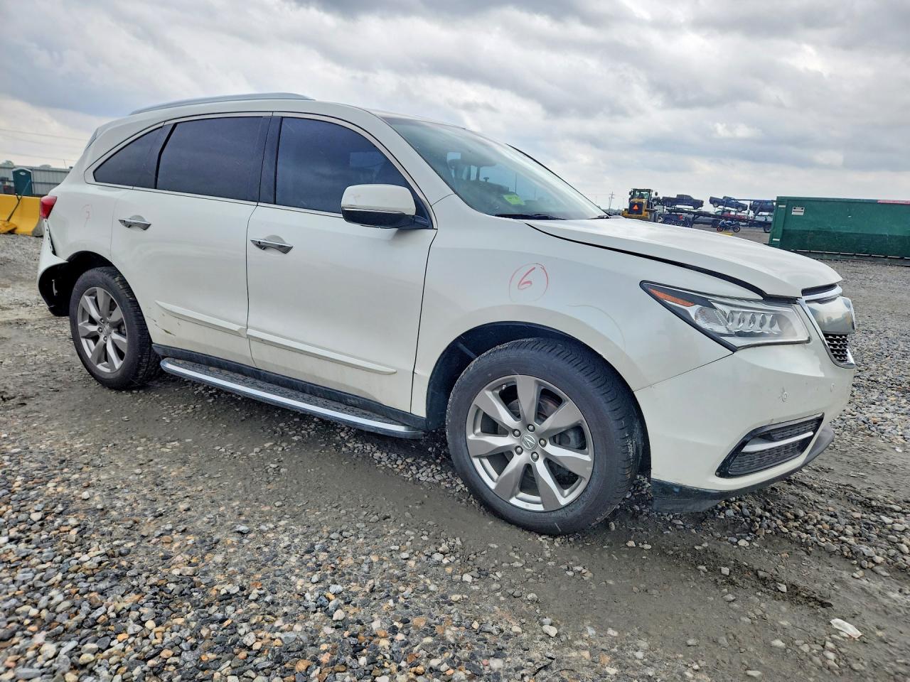 2015 Acura Mdx Advance White vin: 5FRYD4H87FB006931
