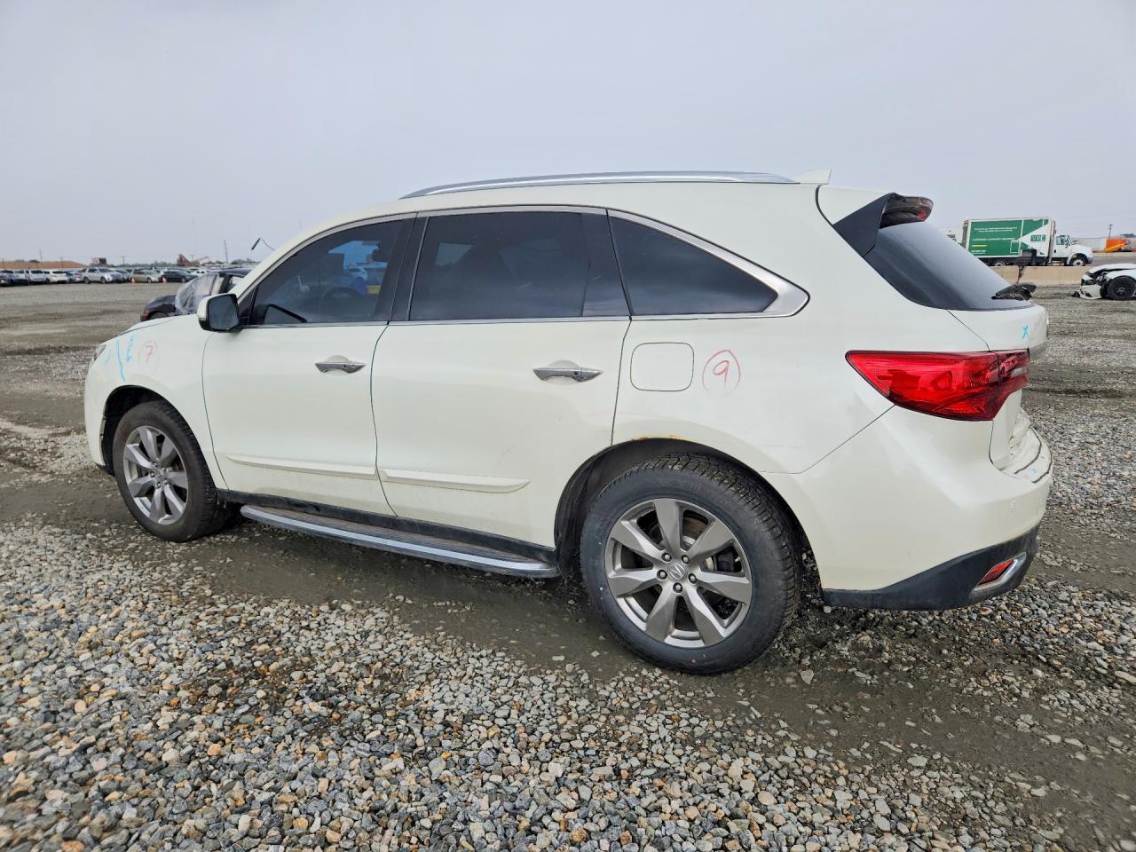 2015 Acura Mdx Advance White vin: 5FRYD4H87FB006931