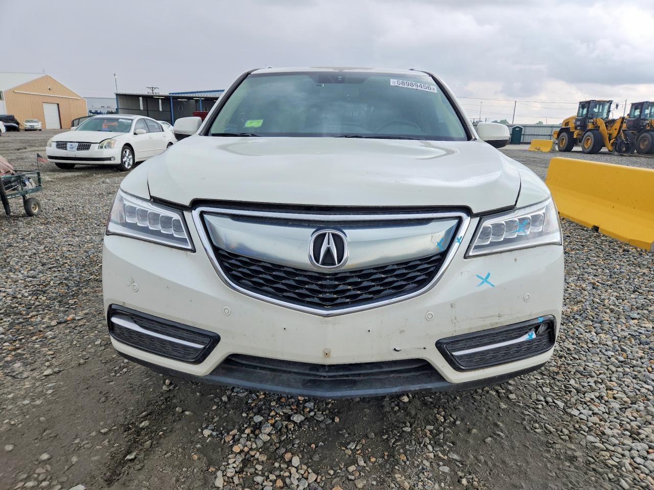 2015 Acura Mdx Advance White vin: 5FRYD4H87FB006931