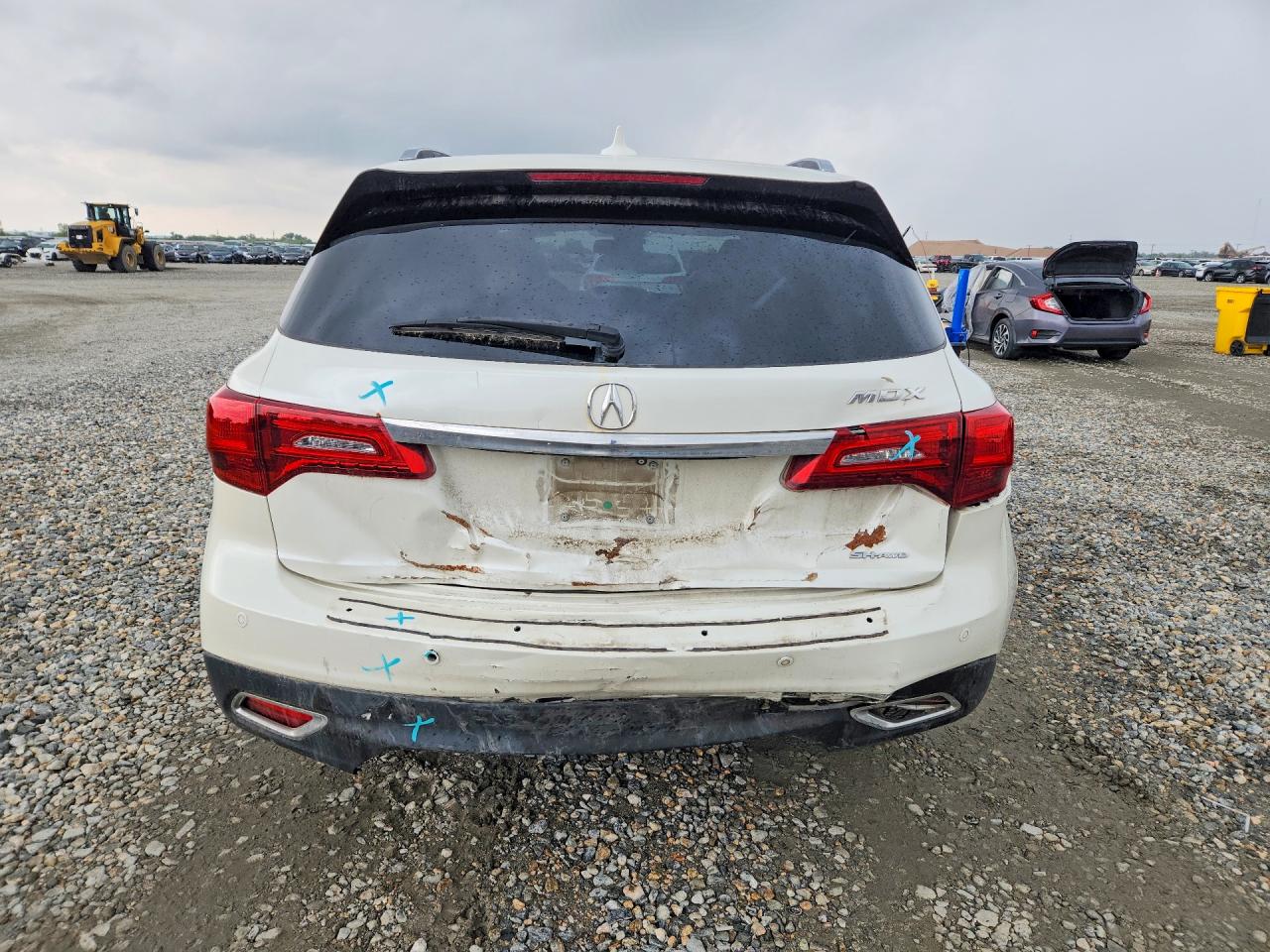 2015 Acura Mdx Advance White vin: 5FRYD4H87FB006931