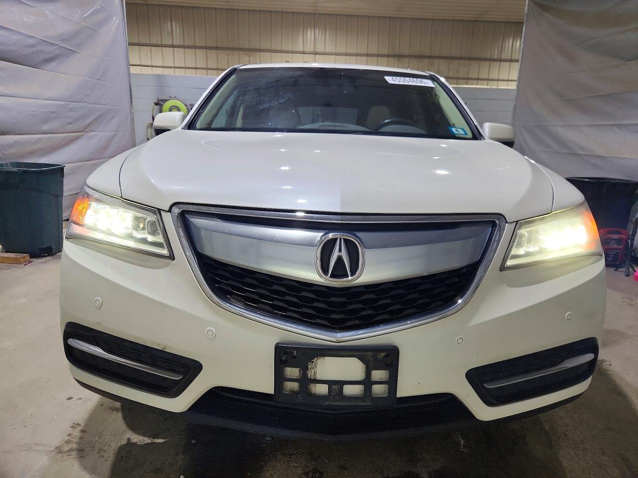 2015 Acura Mdx Advance White vin: 5FRYD4H87FB013796