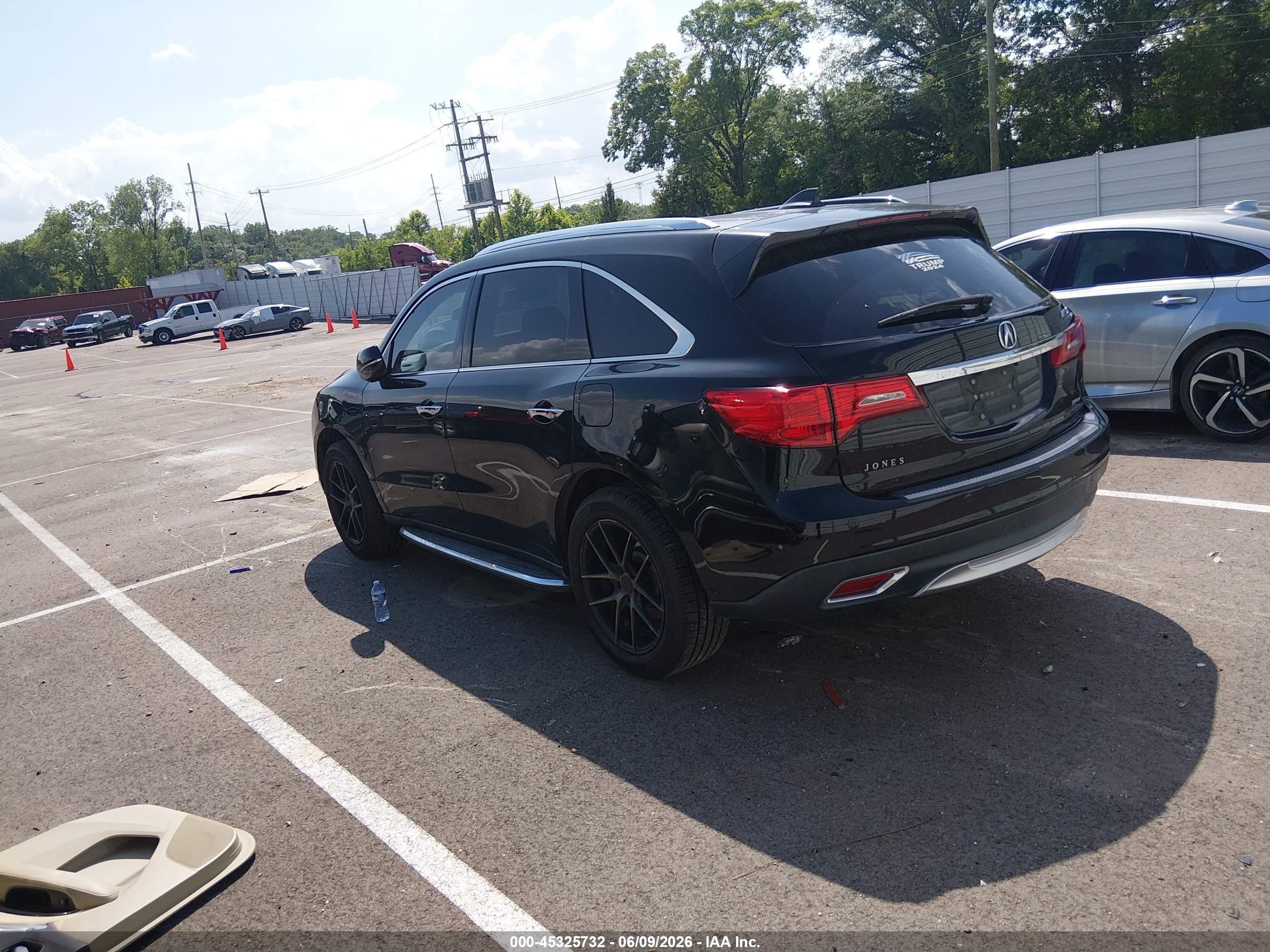 2015 Acura Mdx Advance Pkg W/entertainment Pkg Black vin: 5FRYD4H88FB020546