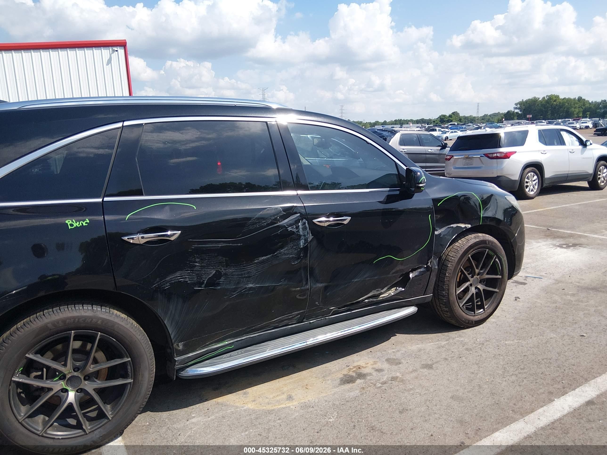 2015 Acura Mdx Advance Pkg W/entertainment Pkg Black vin: 5FRYD4H88FB020546