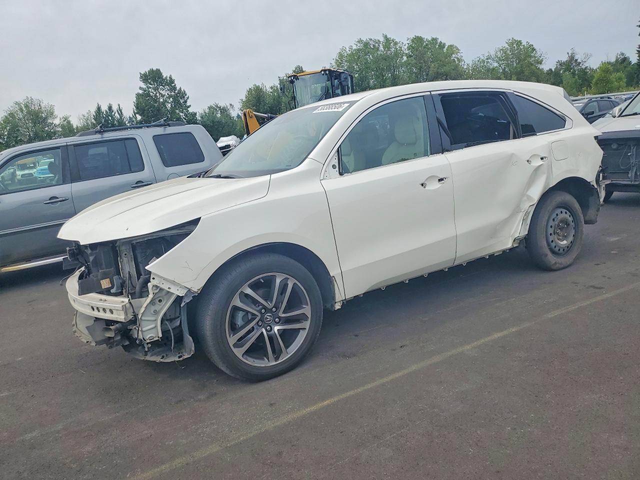 2017 Acura Mdx Advance White vin: 5FRYD4H88HB009680