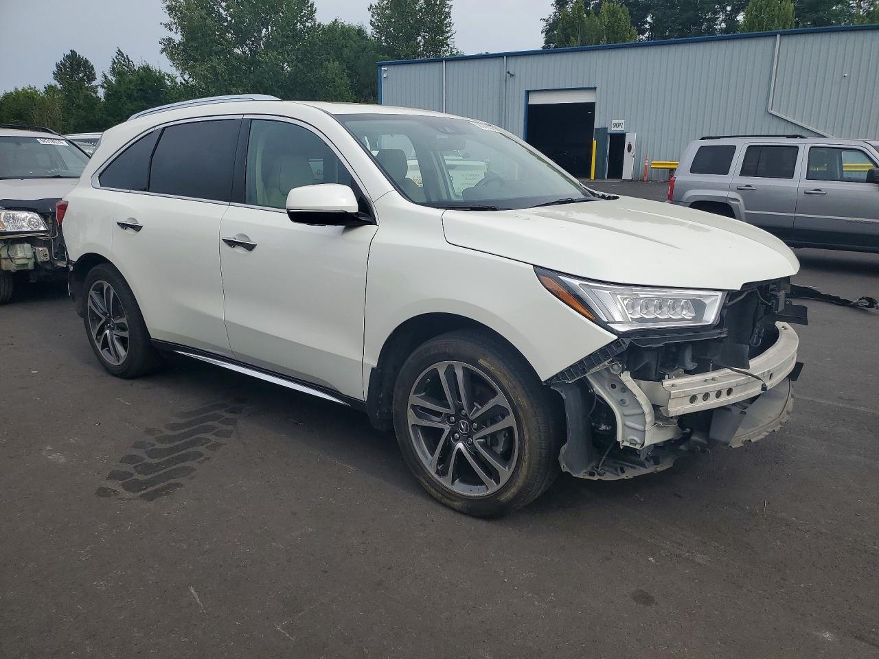2017 Acura Mdx Advance White vin: 5FRYD4H88HB009680