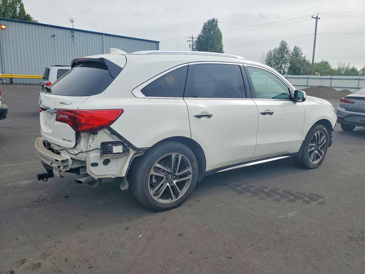 2017 Acura Mdx Advance White vin: 5FRYD4H88HB009680